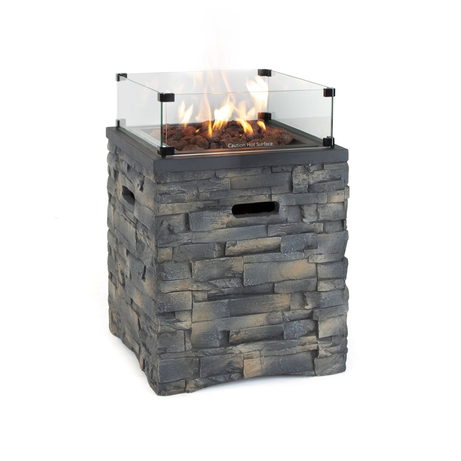 Kettler GB MGO Stone Fire Pit Square - 52cm