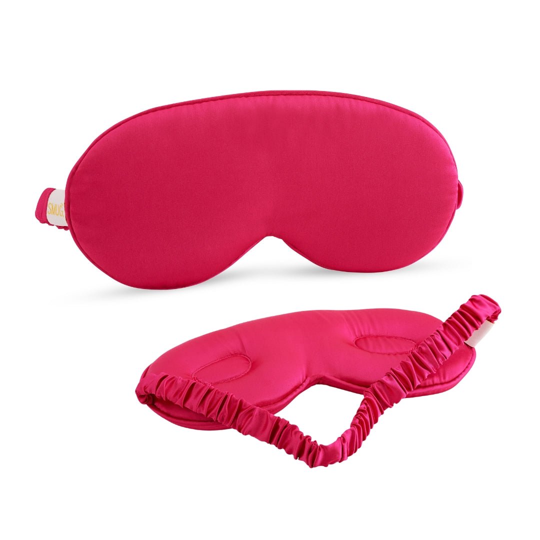 SMUG Cloud Padded Satin Sleep Mask - Scarlett