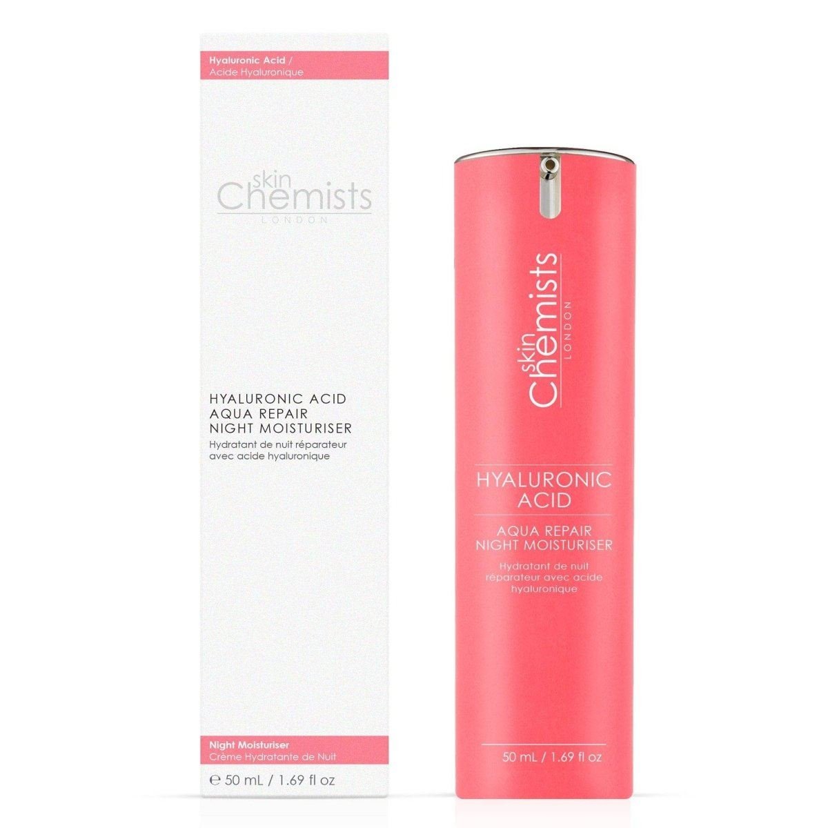 skinChemists Hyaluronic Acid Aqua Repair Anti-Ageing Night Moisturiser - 50ml
