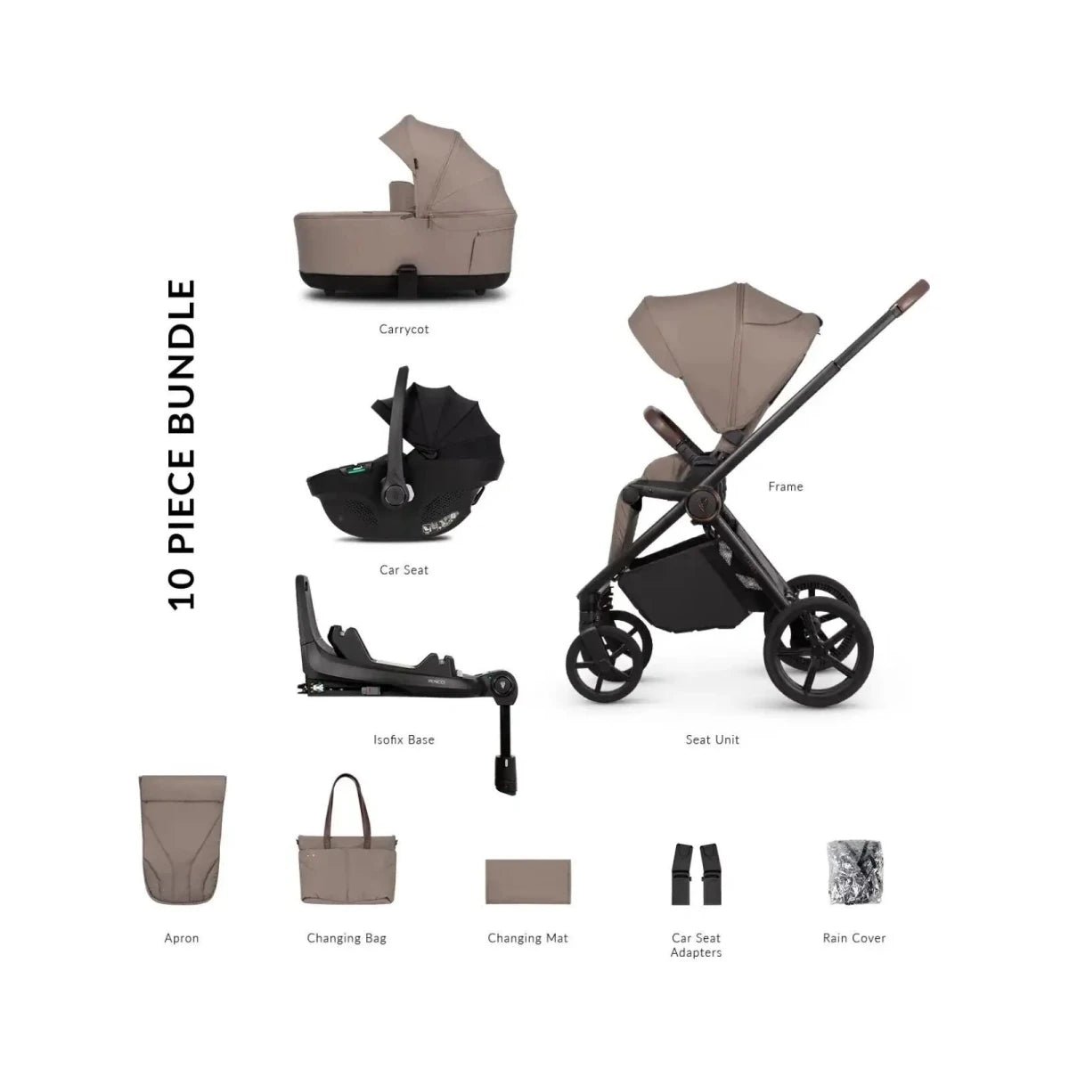 Venicci Claro 2 4-in-1 Travel System - Black