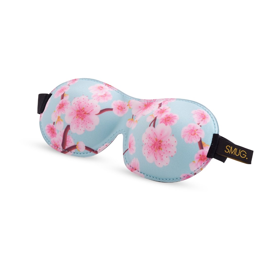 SMUG Contoured 3D Blackout Sleep Mask - Cherry Blossom Print