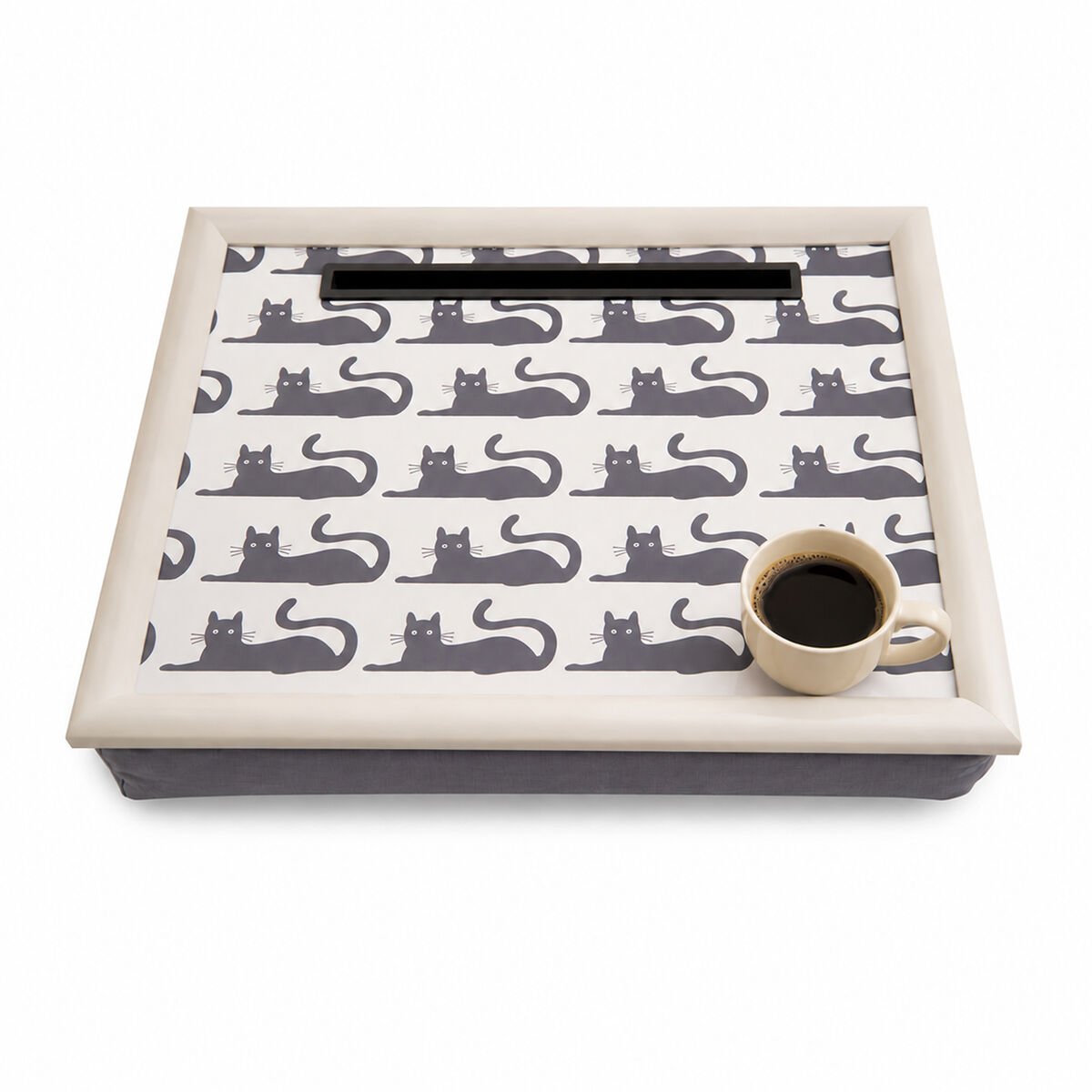 Orsina Portada Black Cat Lap Tray with Ipad Holder