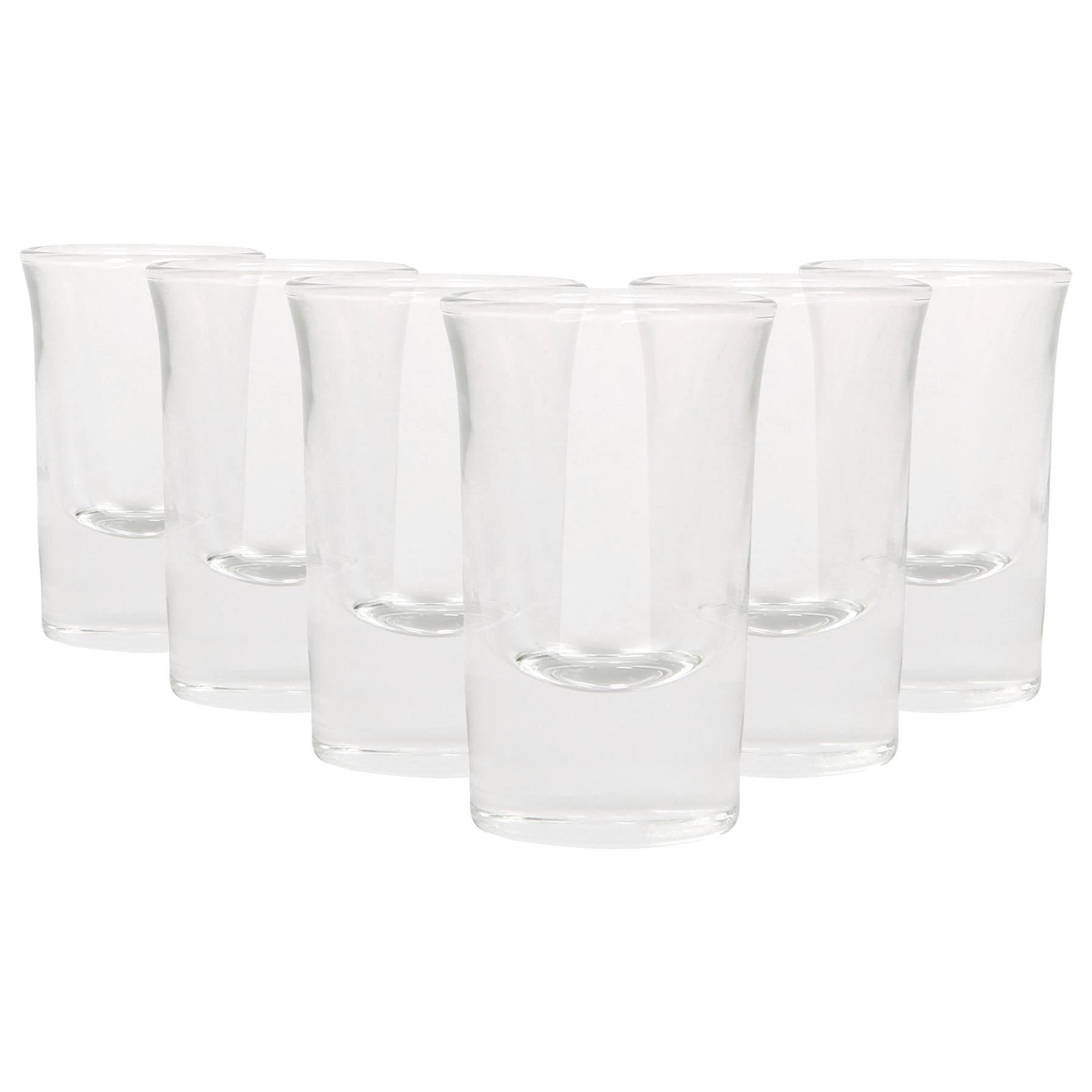 Rink Drink Tall Shot Glasses - Clear - Pack of 6