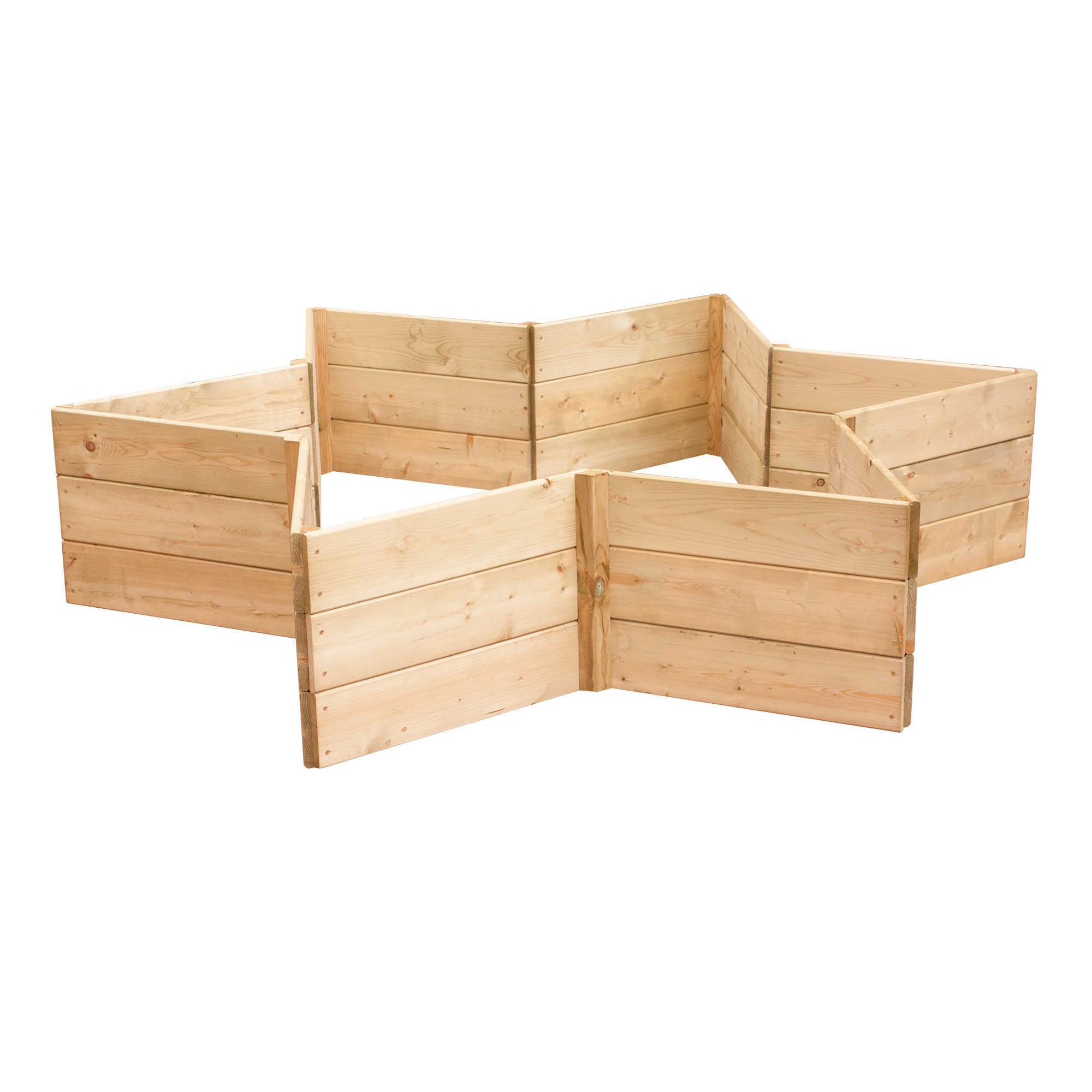 Greena Star Shaped Raised Bed 60cm each side, 45cm High
