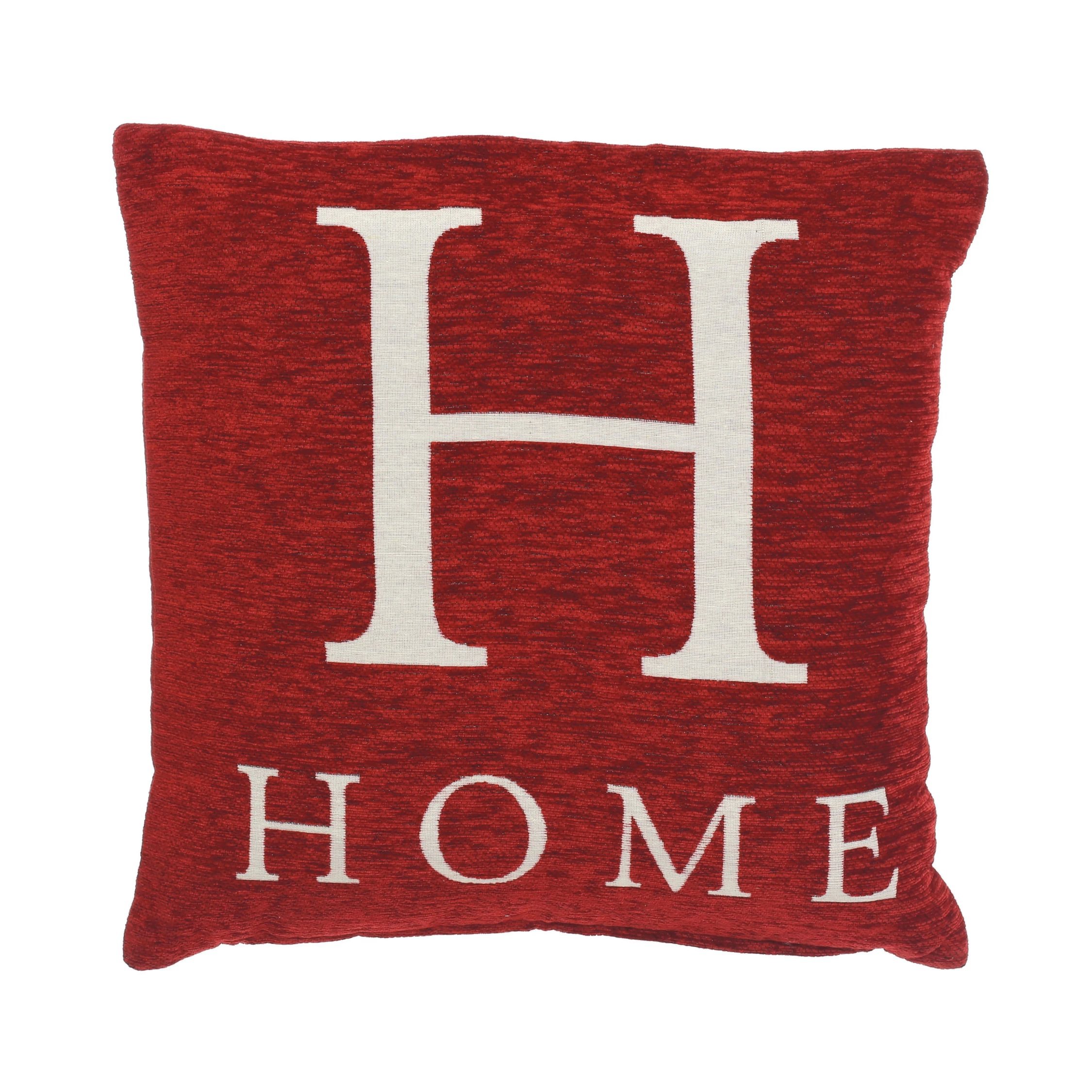 Orsina Words Home Square Cushion – Red