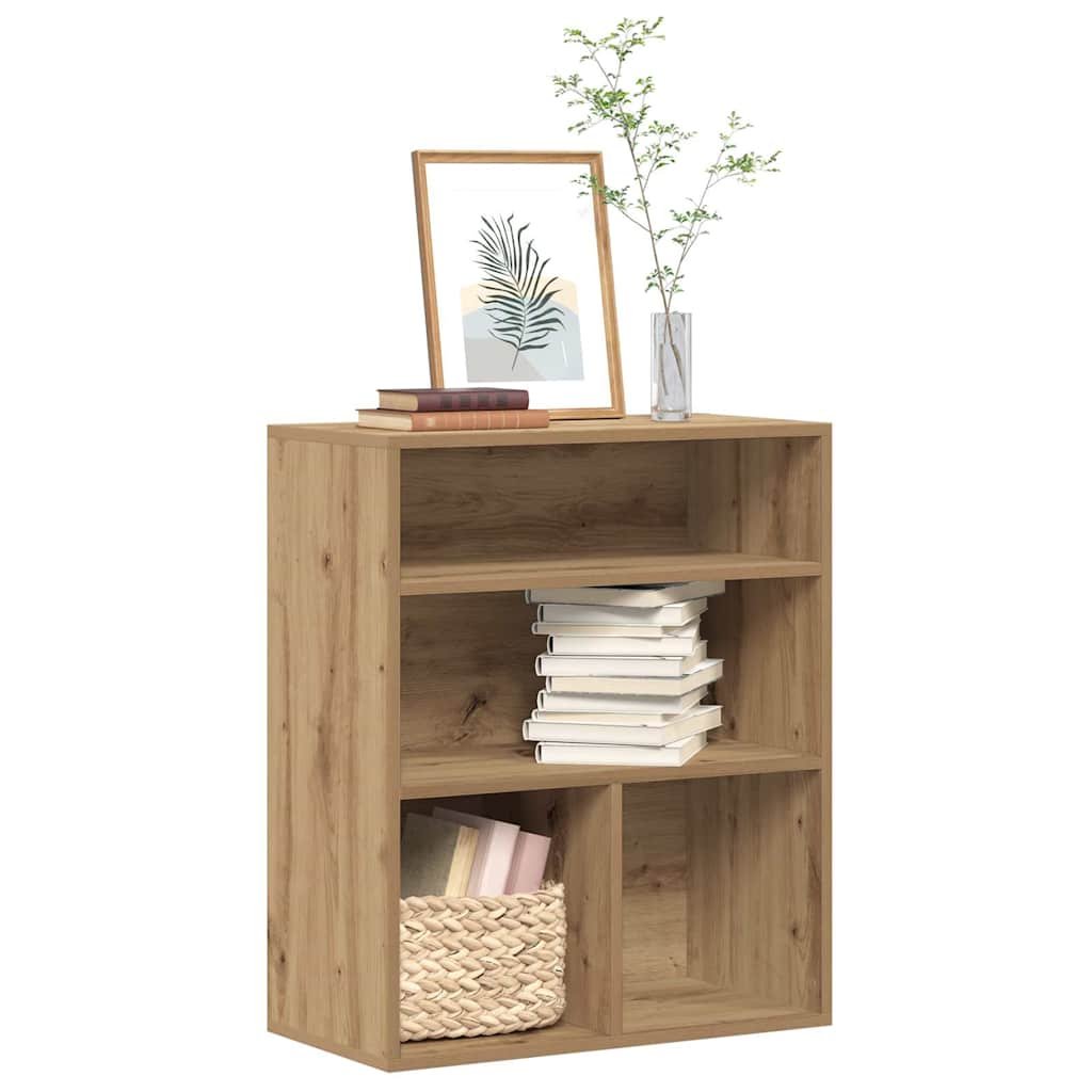 Walplus Engineered Wood Book Cabinet - Oak - 60 x 30 x 71.5 cm