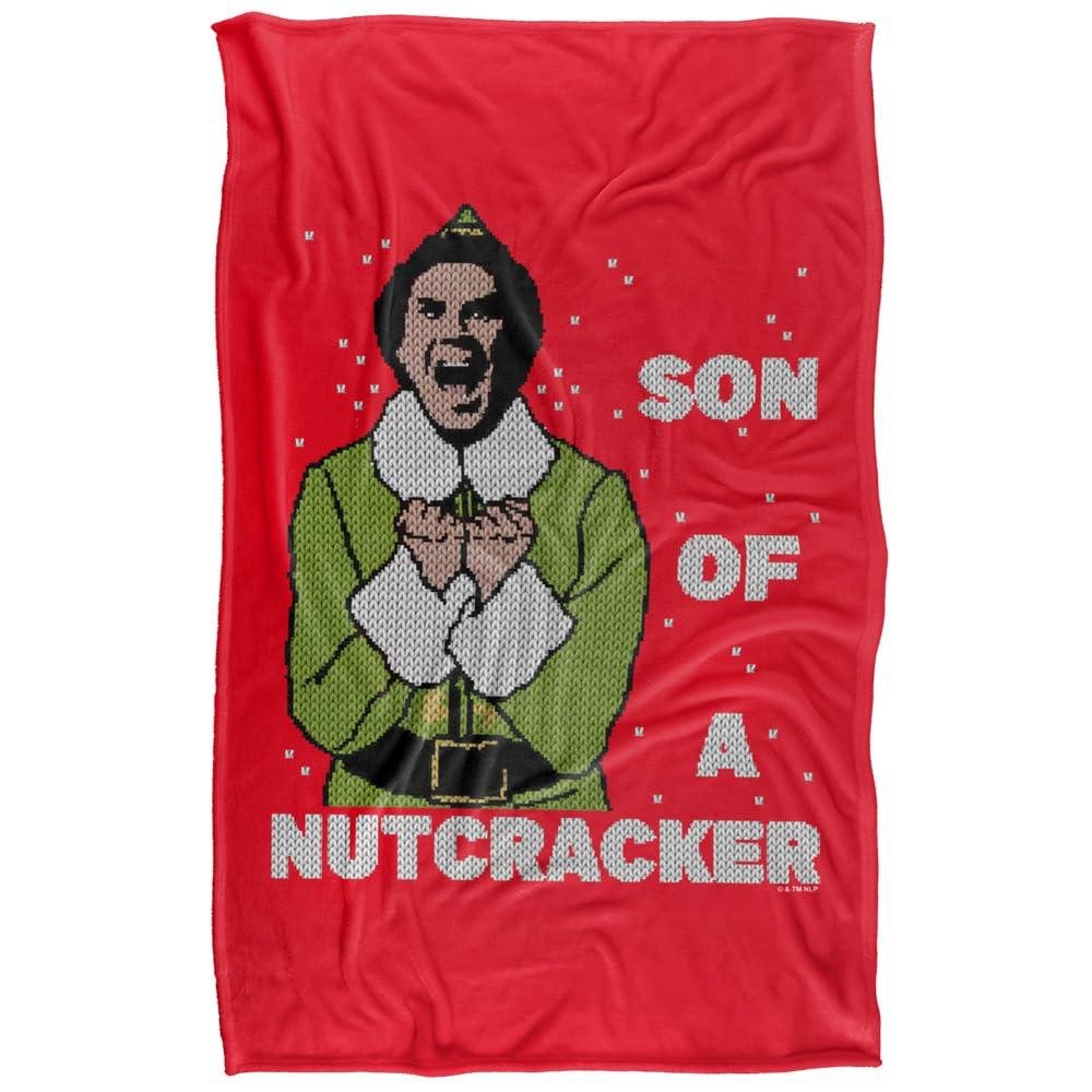 Elf Son Of A Nutcracker Fleece Buddy Throw - 147cm x 91cm