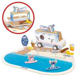 Disney Lilo And Stitch 2-in-1 Wooden Ice Cream Truck Playset - One Size