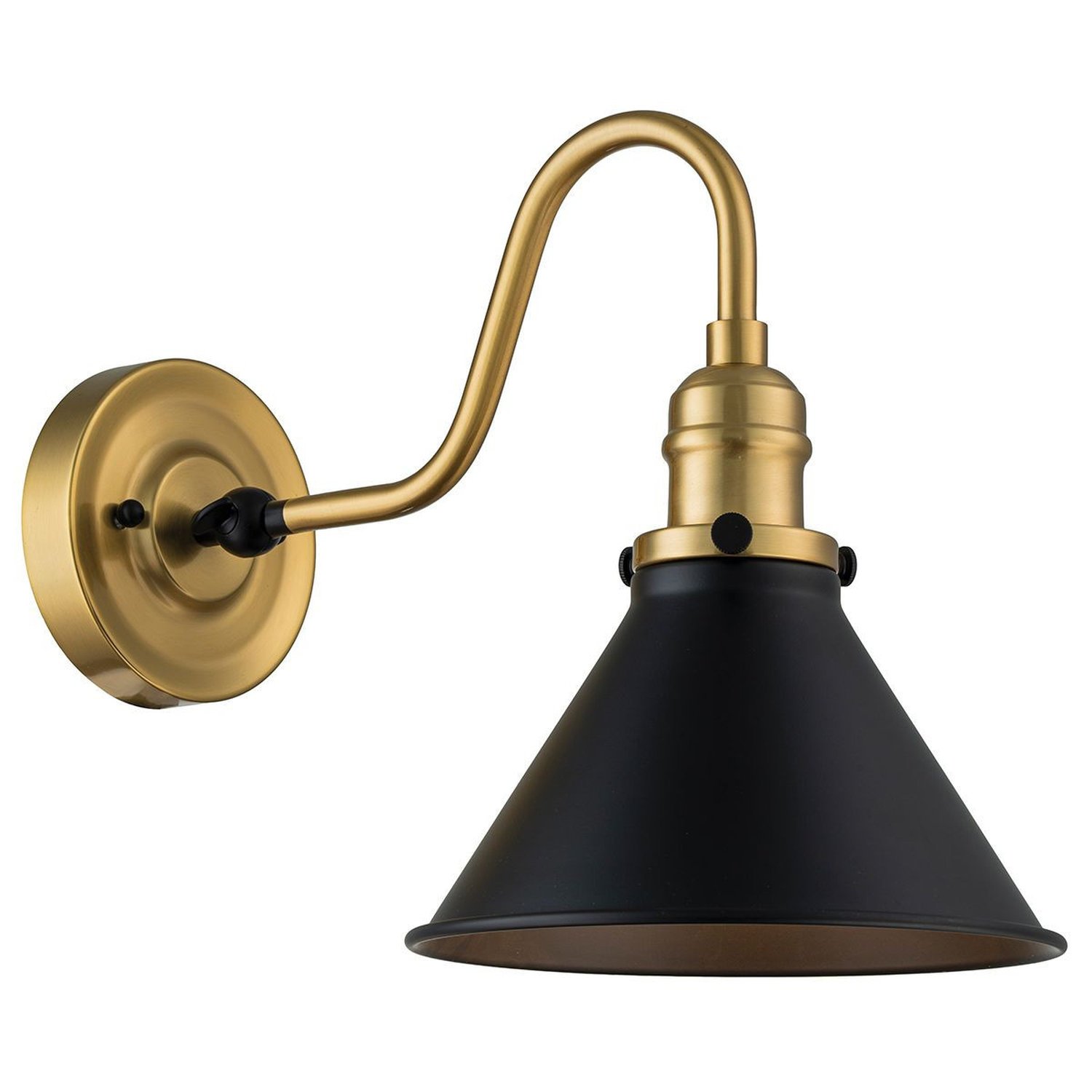 Elstead Provence Dome Wall Light - Matt Black