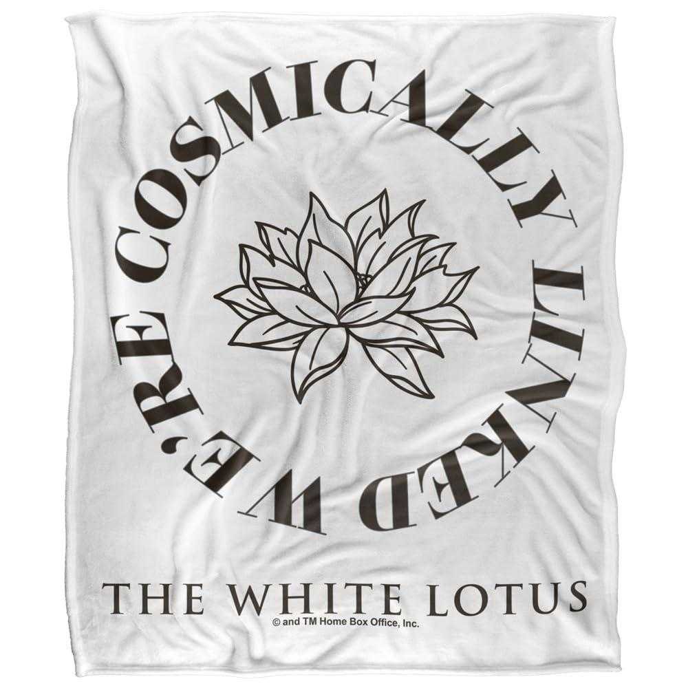 The White Lotus Cosmic Logo Blanket - 147cm x 91cm