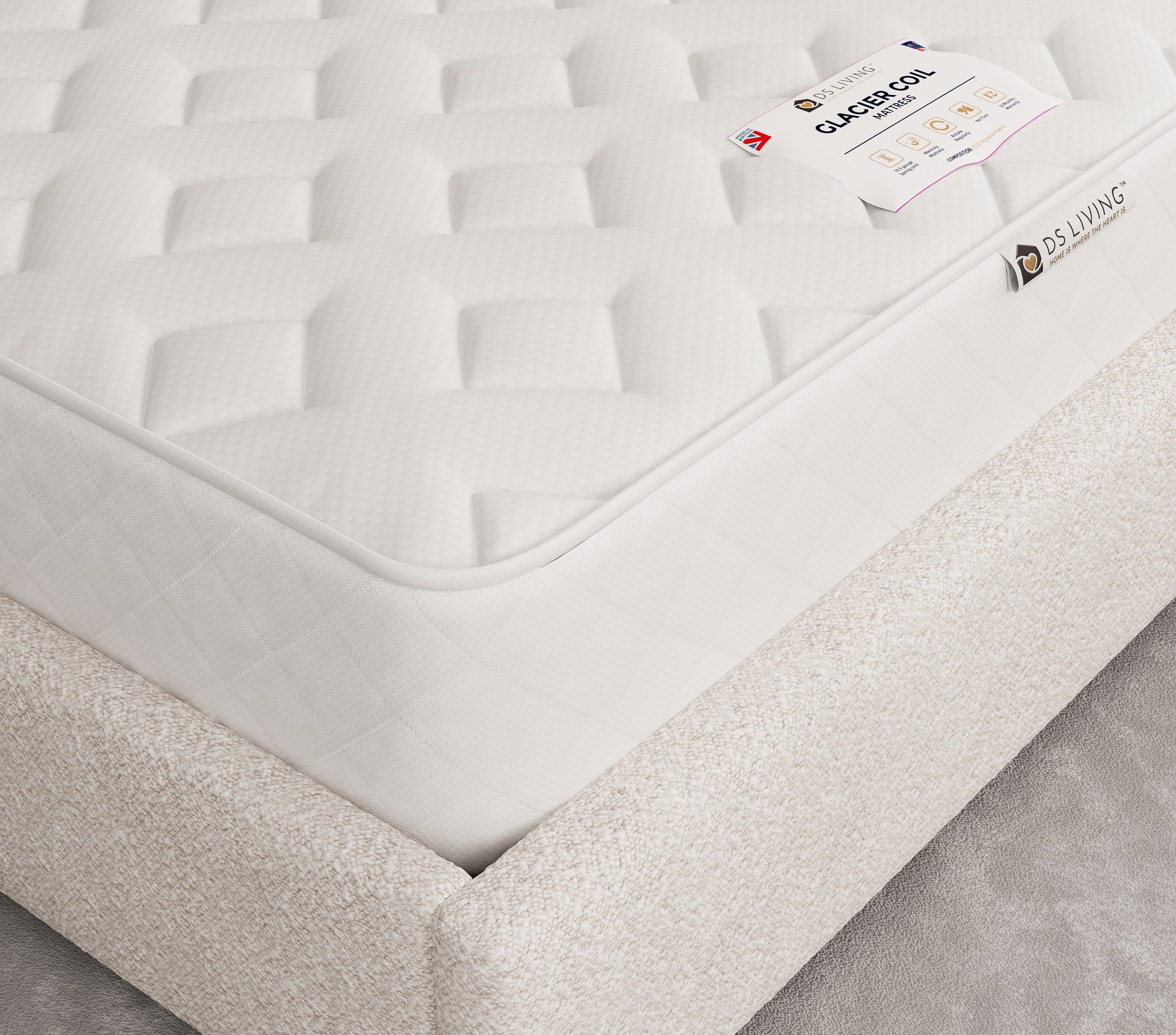 DS Living Cool Sleep Cooling Gel Spring Mattress - Super King