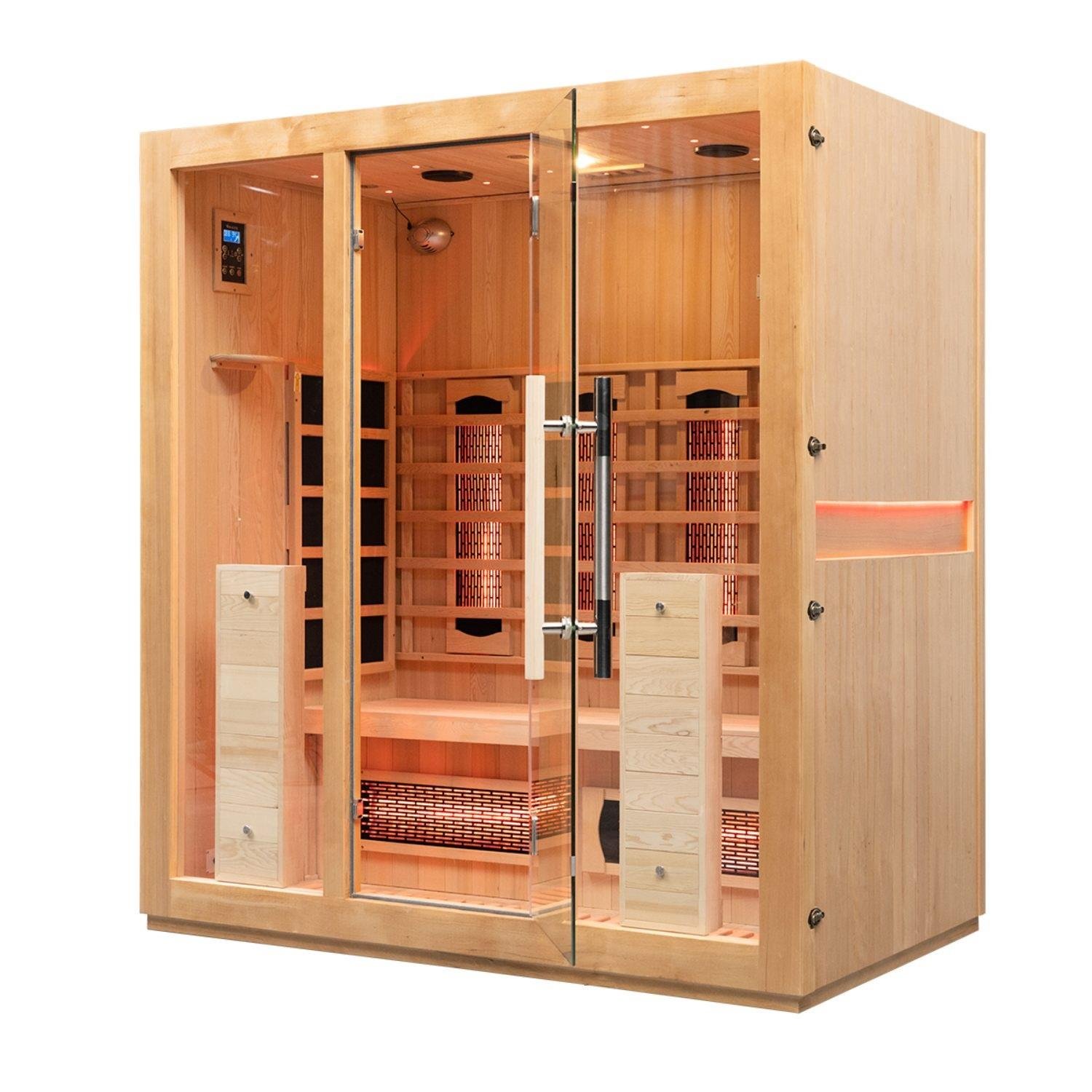 Vidalux Premier 4 Person Full Spectrum Infrared Sauna with Complete Heat