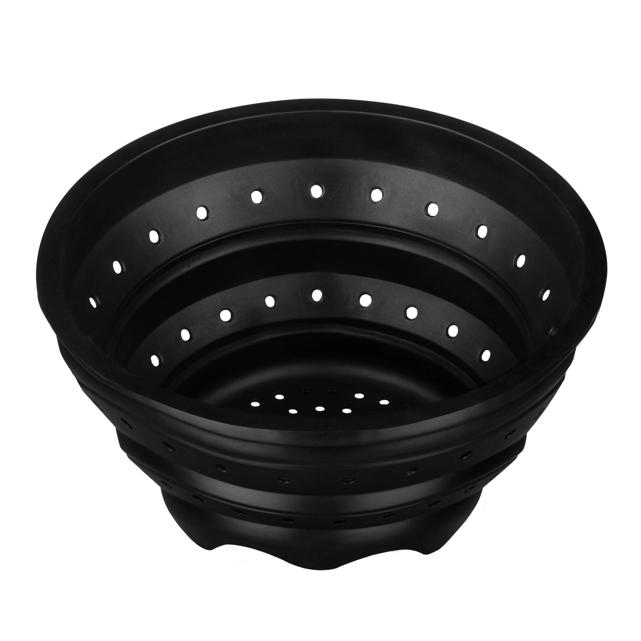 Orsina Zing Collapsible Colander and Food Steamer – Black