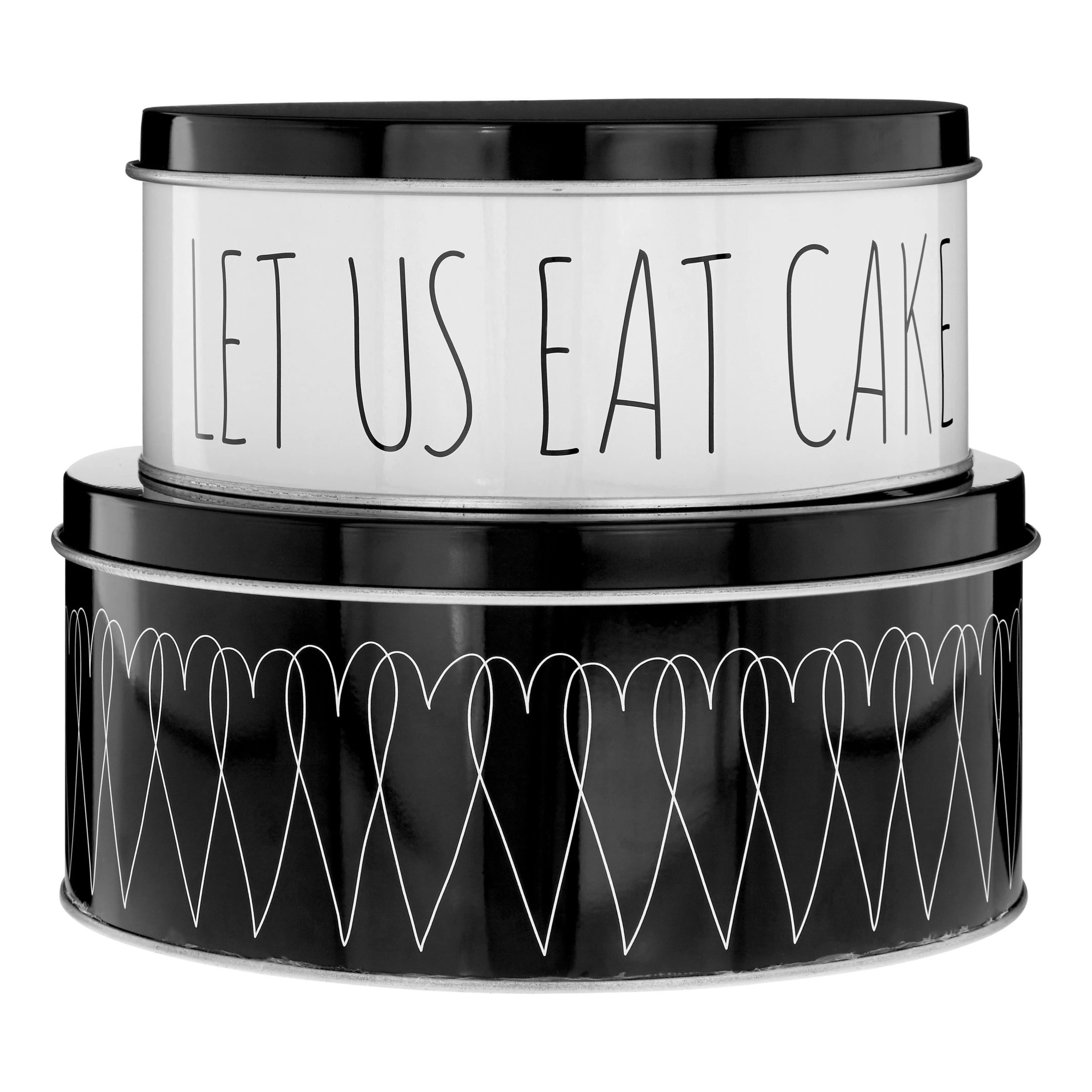 Orsina Paice Heartlines Cake Storage Tins Set of 2
