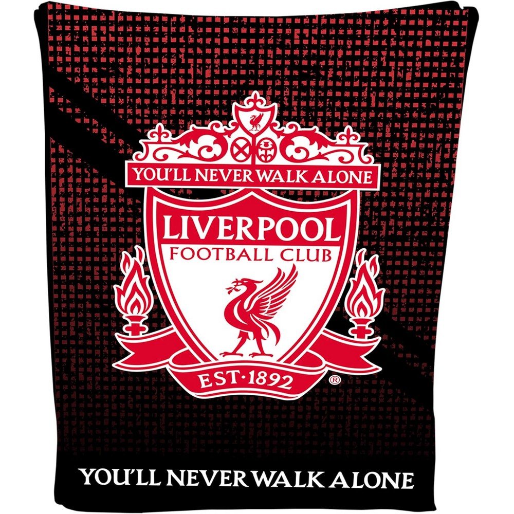 Liverpool FC Fleece Red & Black Blanket - 100cm x 150cm