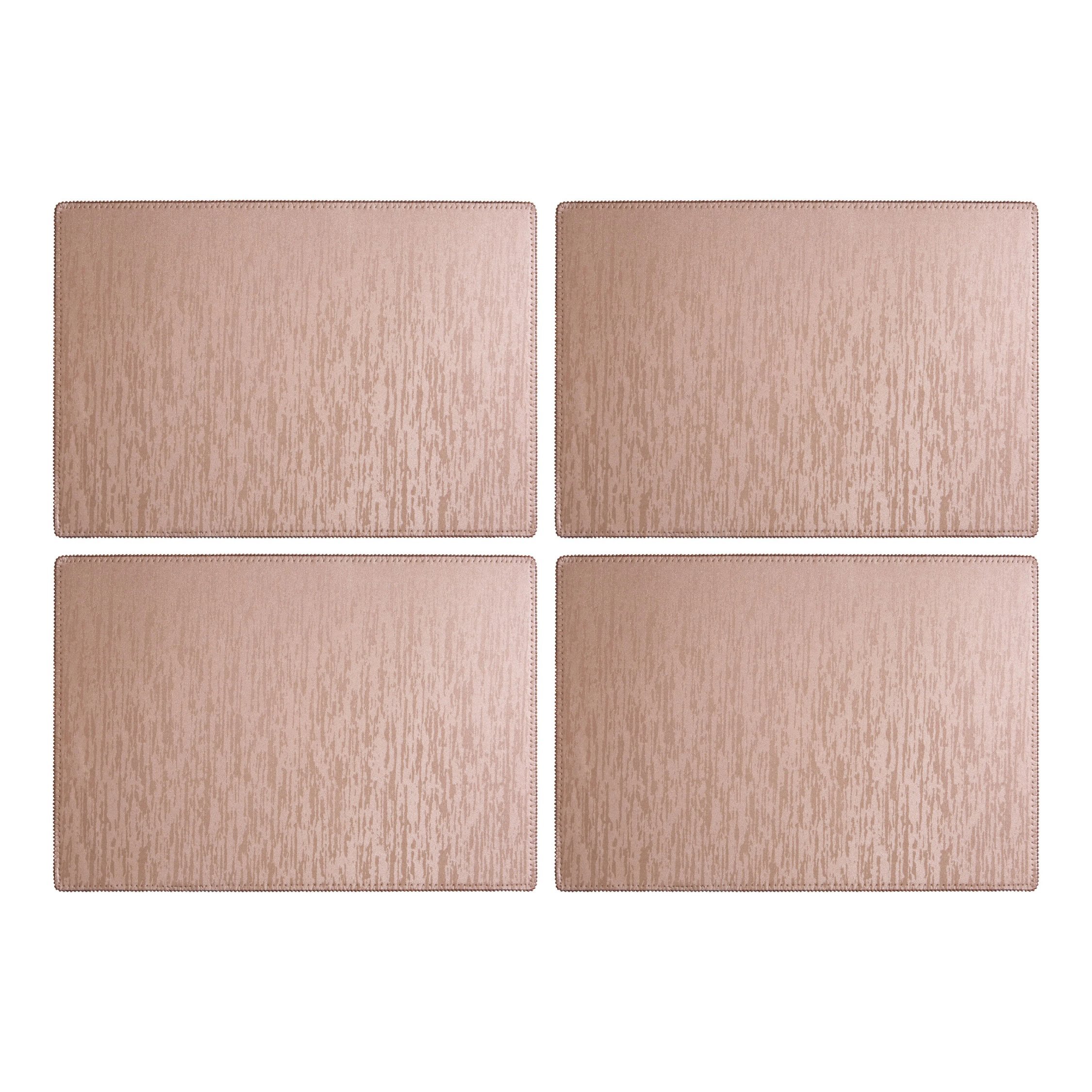 Orsina Knightsbridge Set Of 4 Rectangular Placemats - Gold