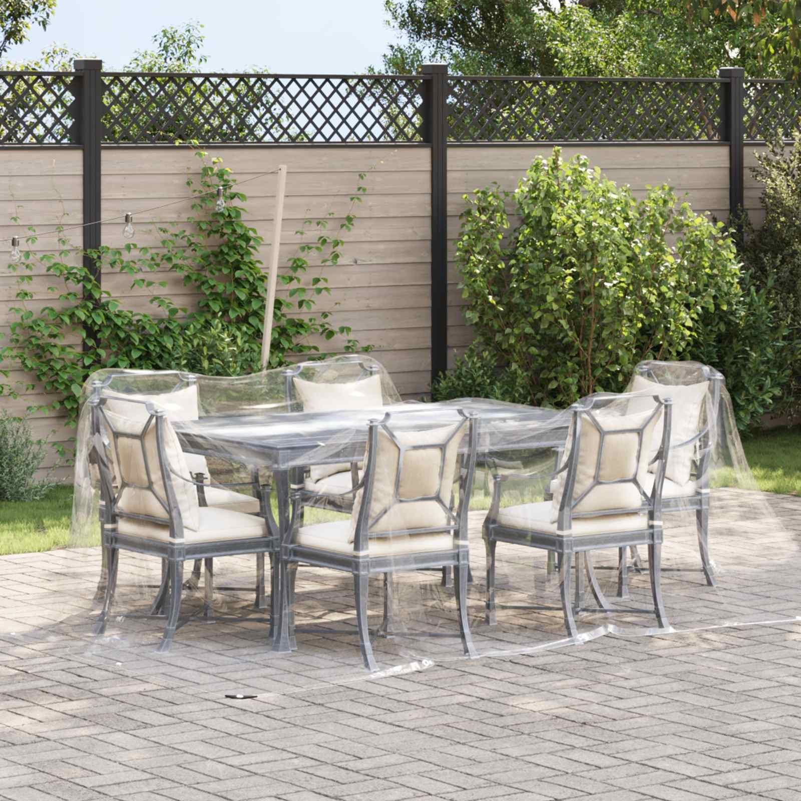 Walplus PVC Plant Cover - Transparent - 300 x 300 cm
