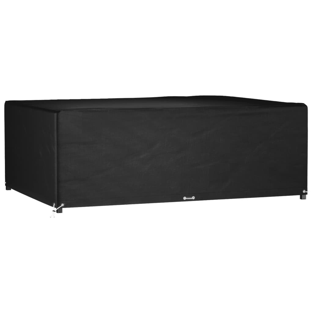 Walplus PE 12 Eyelets Garden Furniture Cover - Black - 270 x 180 x 90 cm