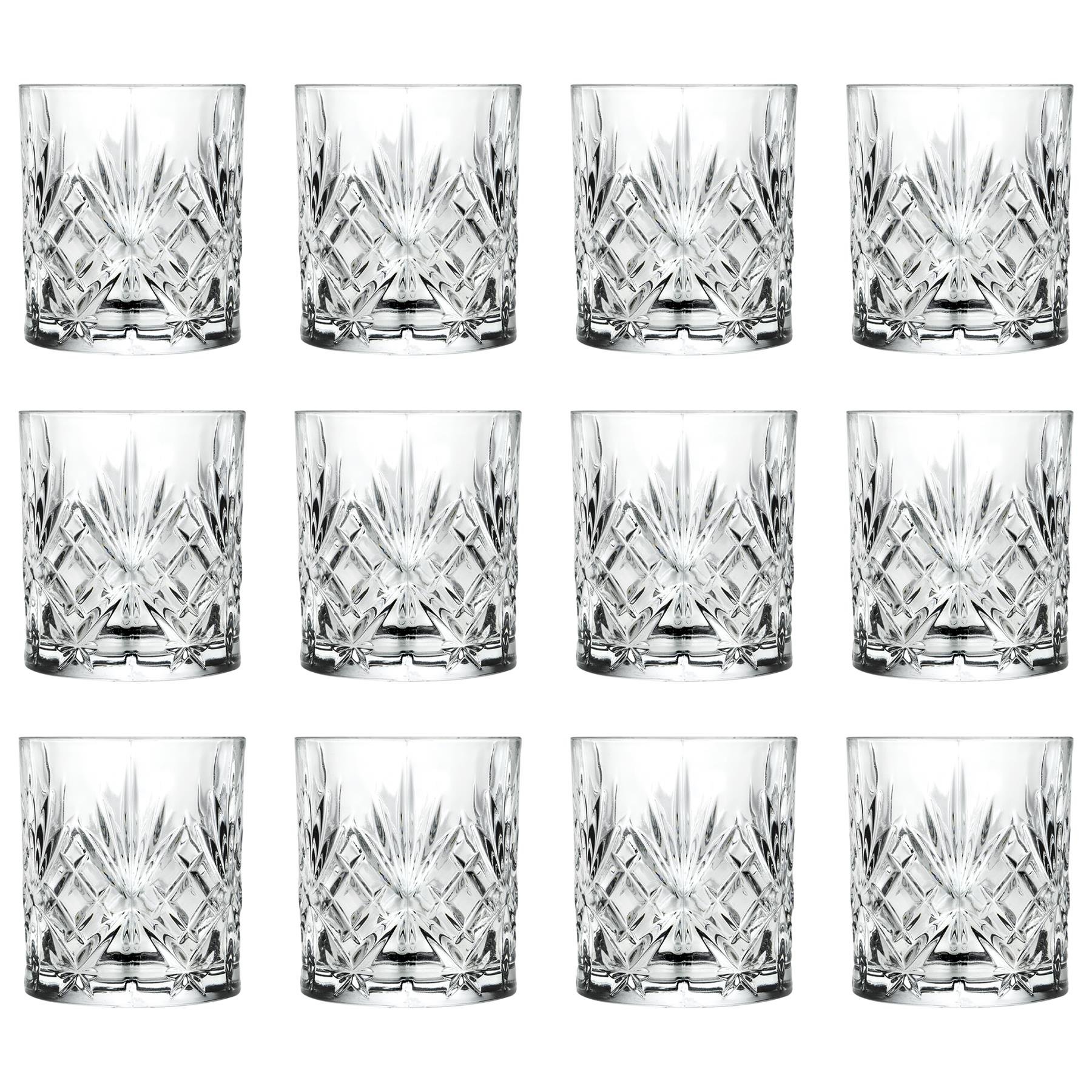 RCR Crystal Melodia Whisky Glasses 340ml - Pack of 12