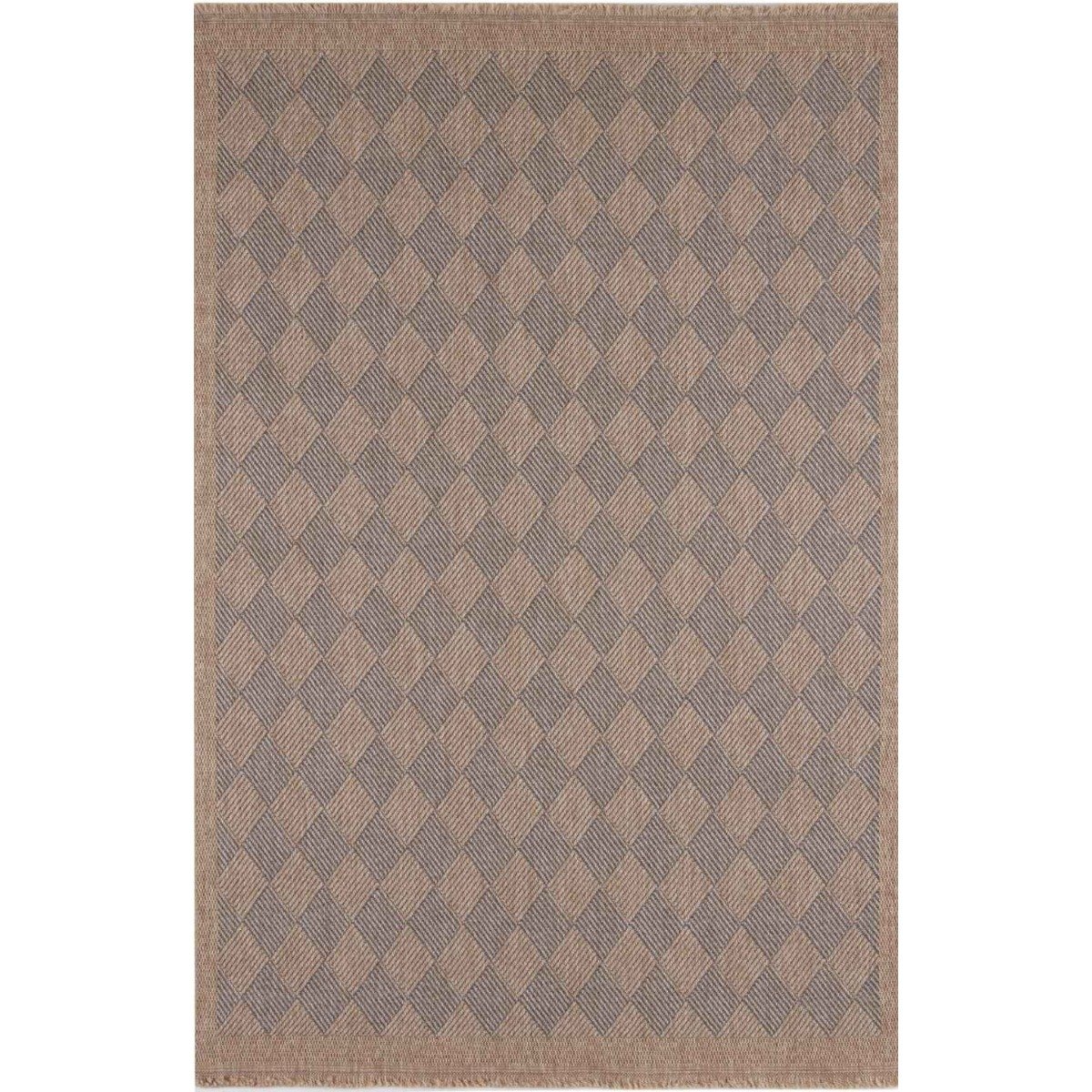 The Rugs Blue Nature Outdoor Indoor Diamond Rug - 80 x 150cm