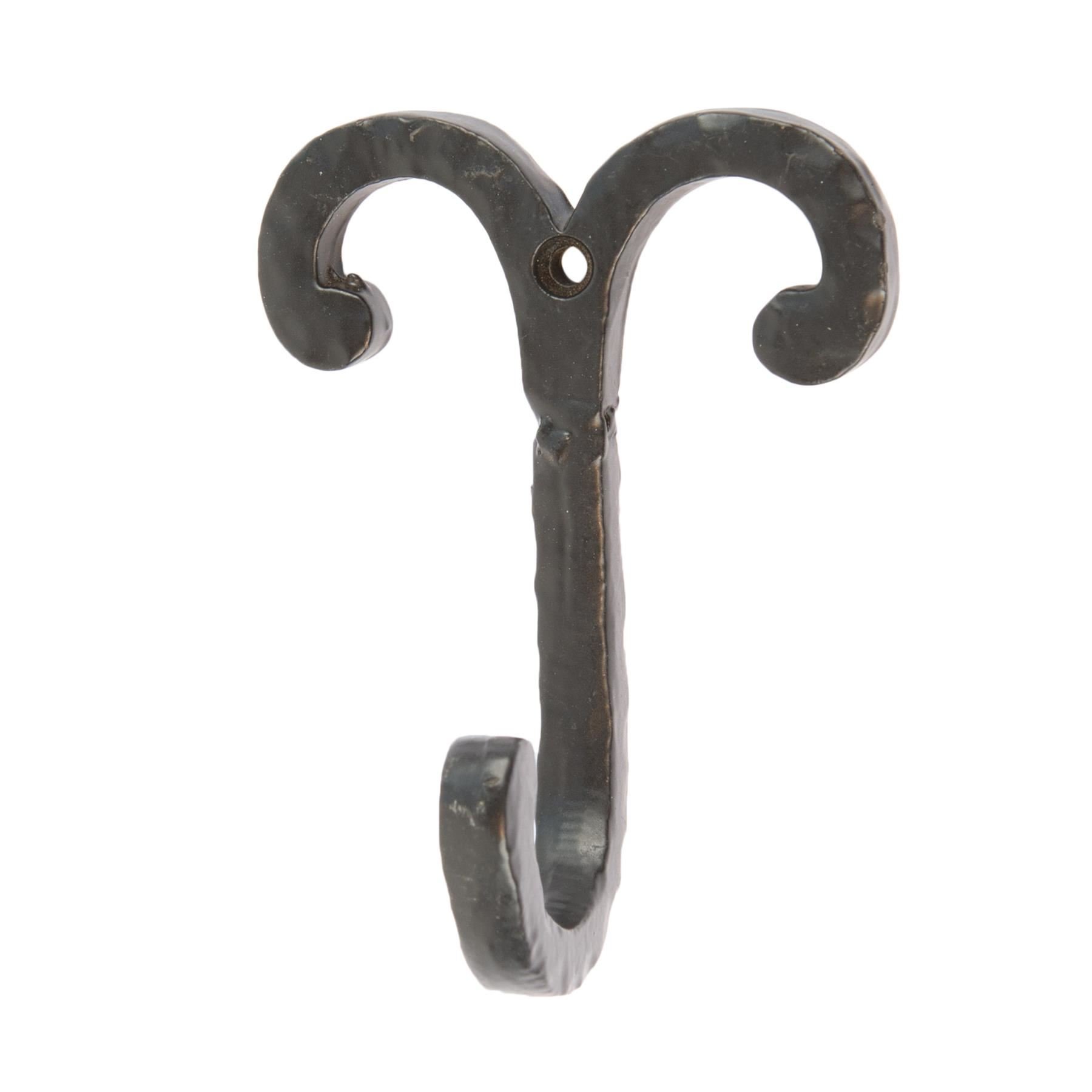 Hammer & Tongs Wire Coat Hook - Black