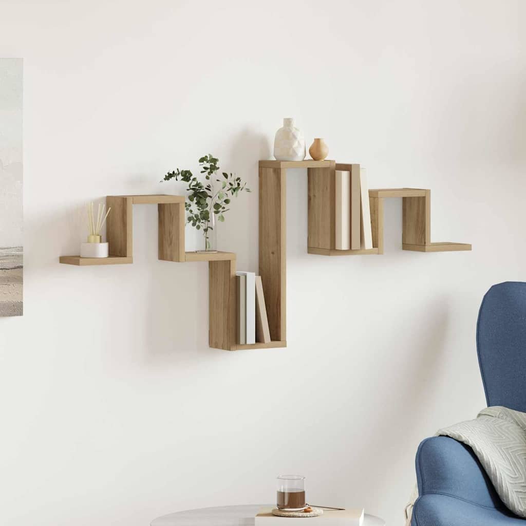 Walplus Wall Shelf - Oak - 104.5 x 43 x 10 cm
