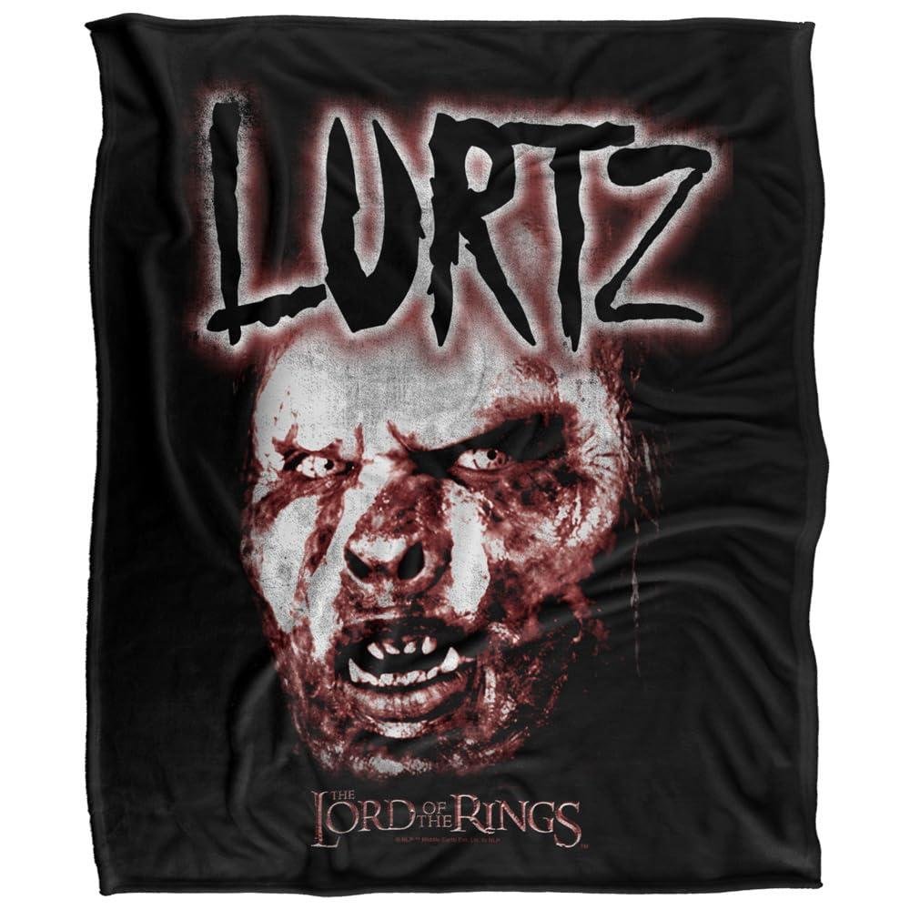 Lord Of The Rings Lurtz Evil Soft Touch Blanket - 147cm x 91cm