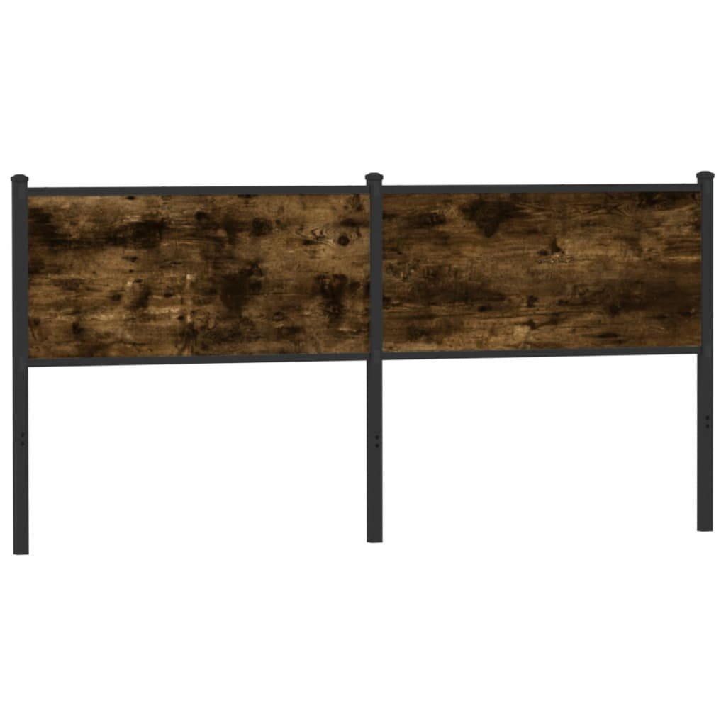 Walplus Wood Steel Replacement Headboard - Dark Oak - 187 x 3 x 91.5 cm