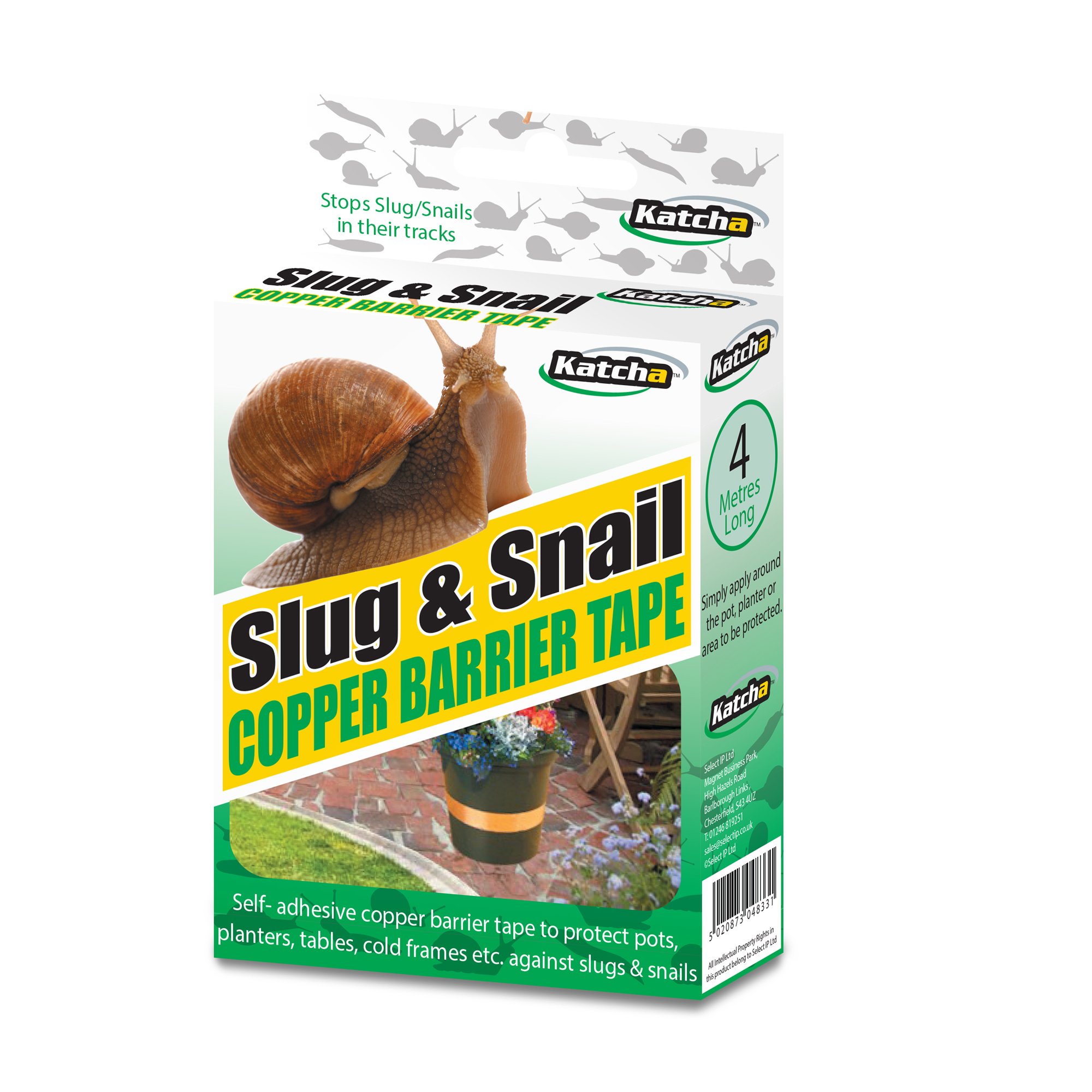 Katcha Slug & Snail Barrier Tape - 4m - 2pk