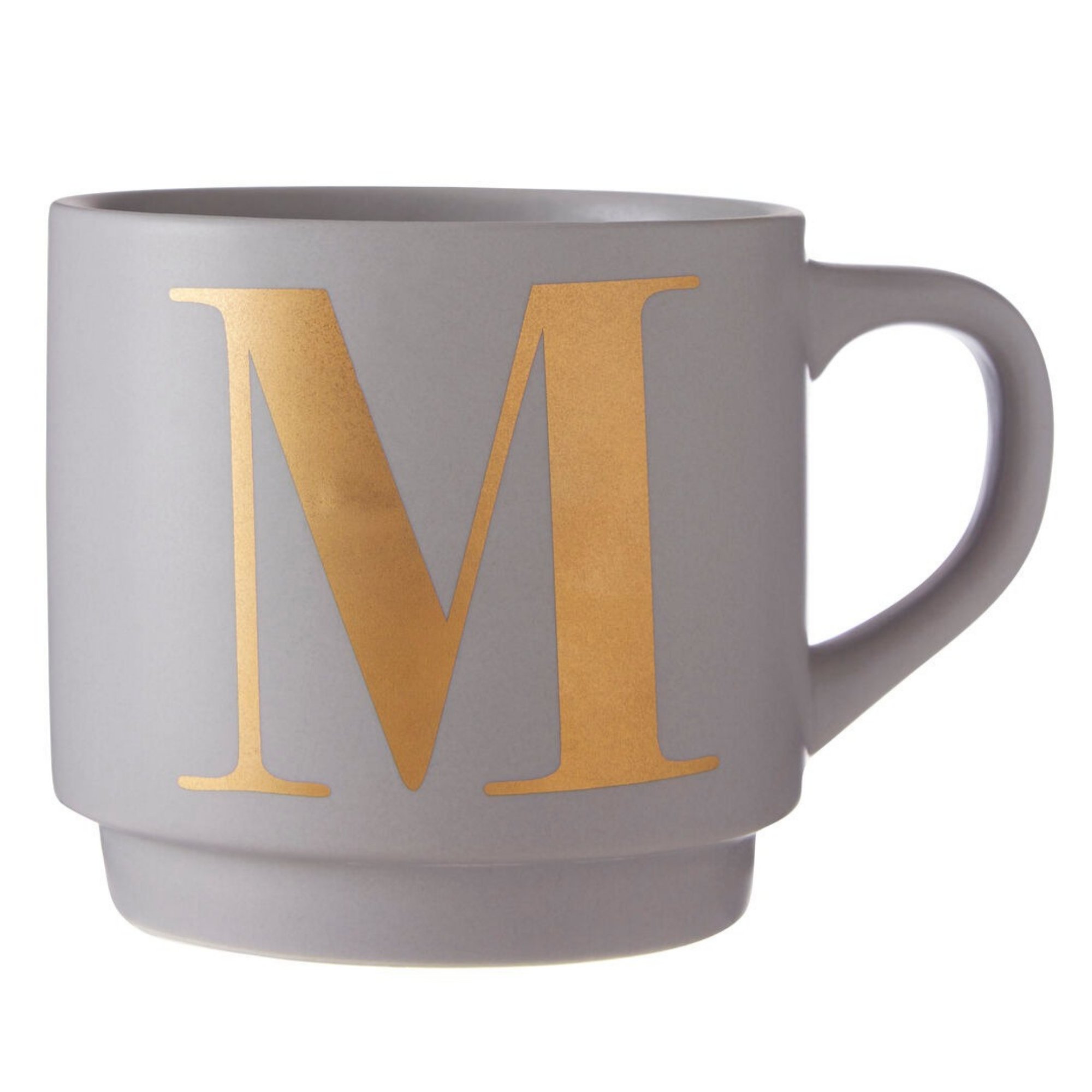 Orsina Signet M Monogram Mug – Grey