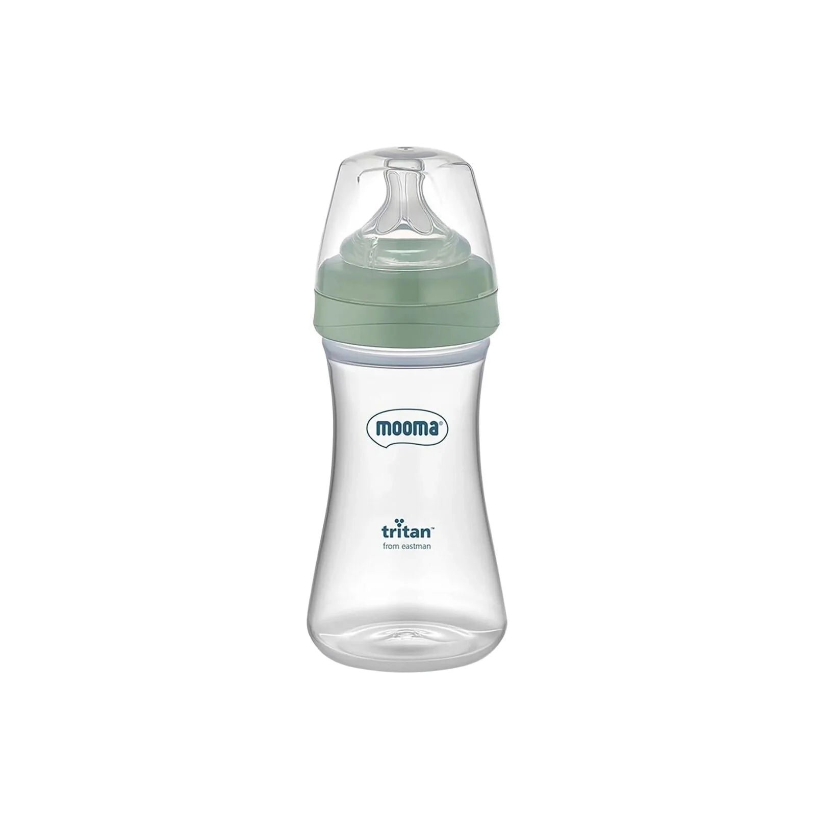 Mooma 250ml Tritan Feeding Bottle - Sage Green