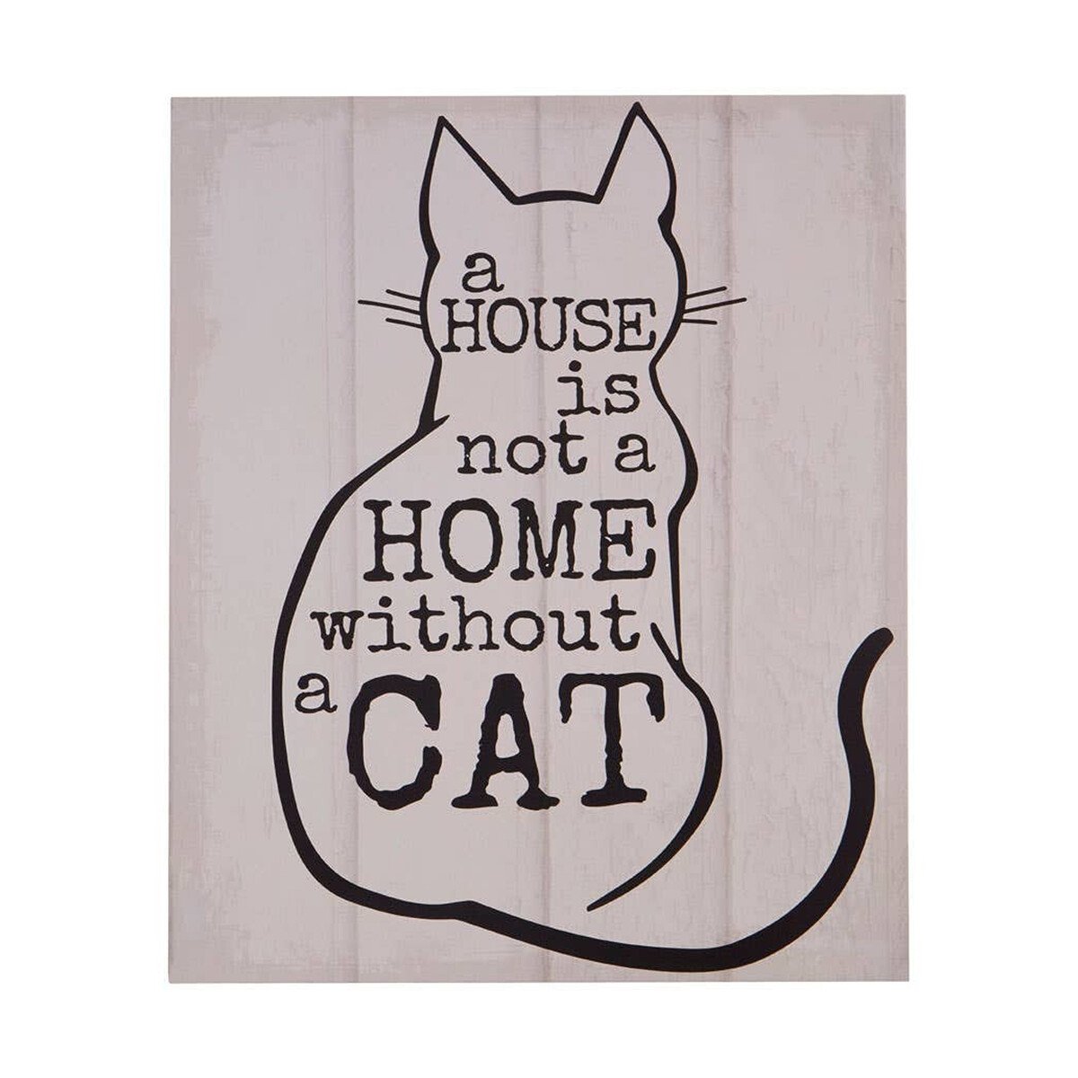 Orsina Madera Cat Wall Plaque