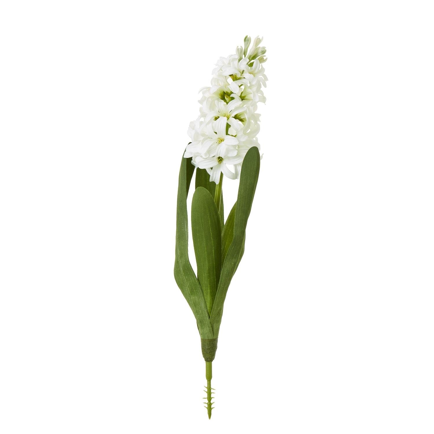 Hill Interiors Hyacinth Stem Artificial Plant - White