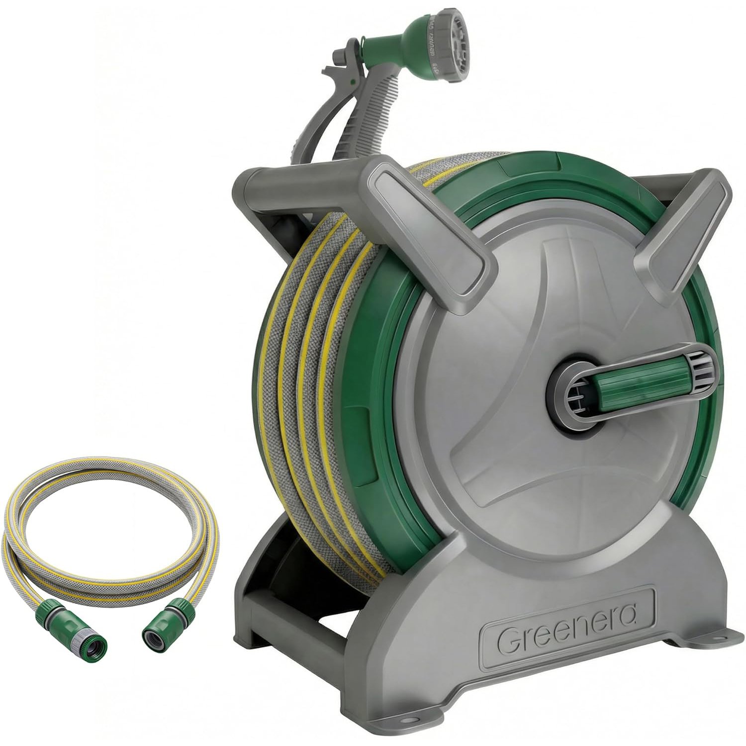 Greenera 30m Hose Reel with 28.5m Hose & 1.5m Leader Hose