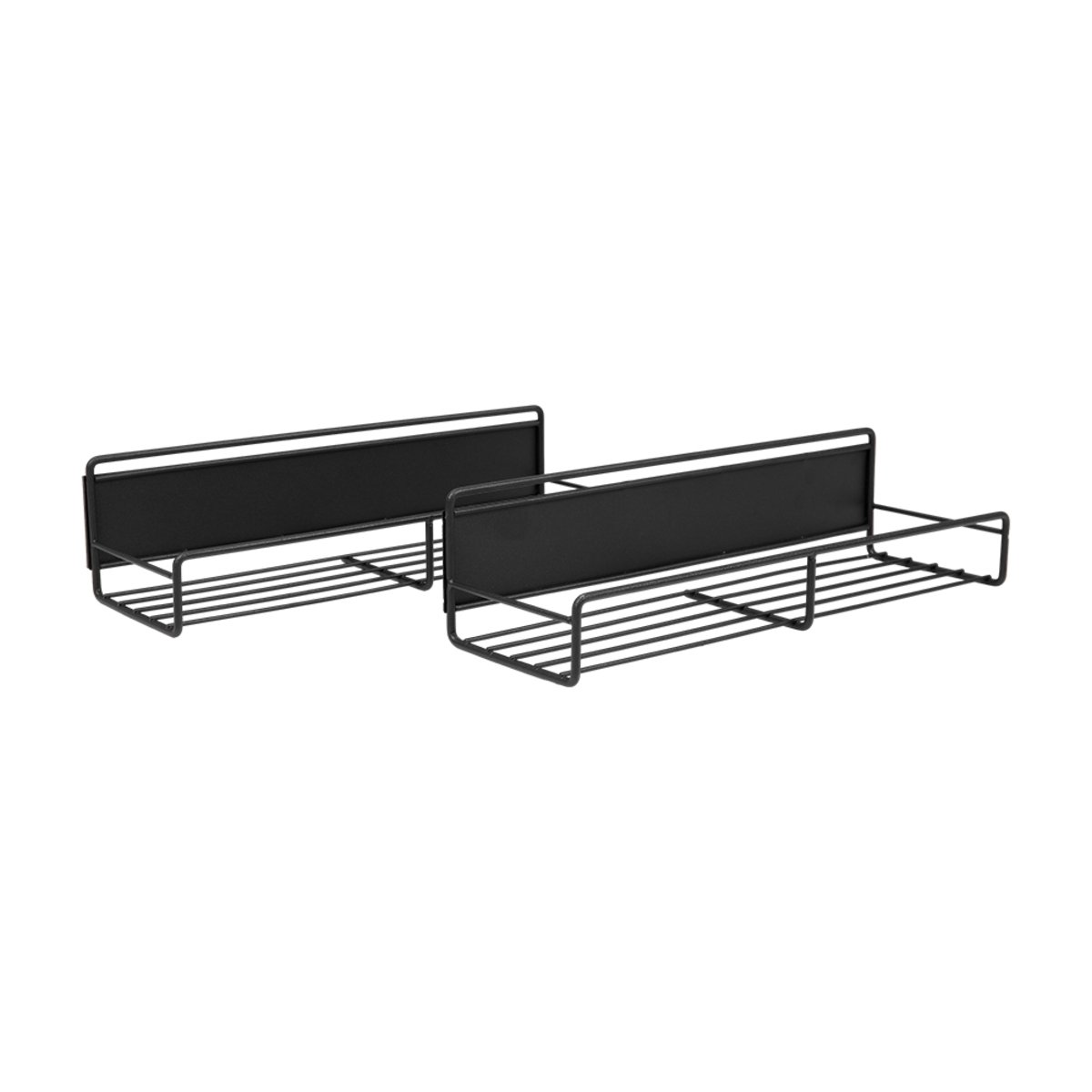 Living and Home 2Pcs Magnetic Spice Rack - Black