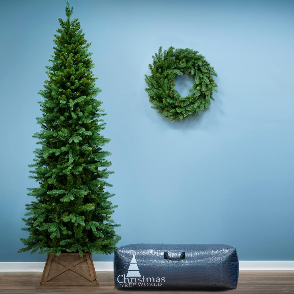 Christmas Tree World 6ft Ultra Slim Mixed Pine Tree With Bag