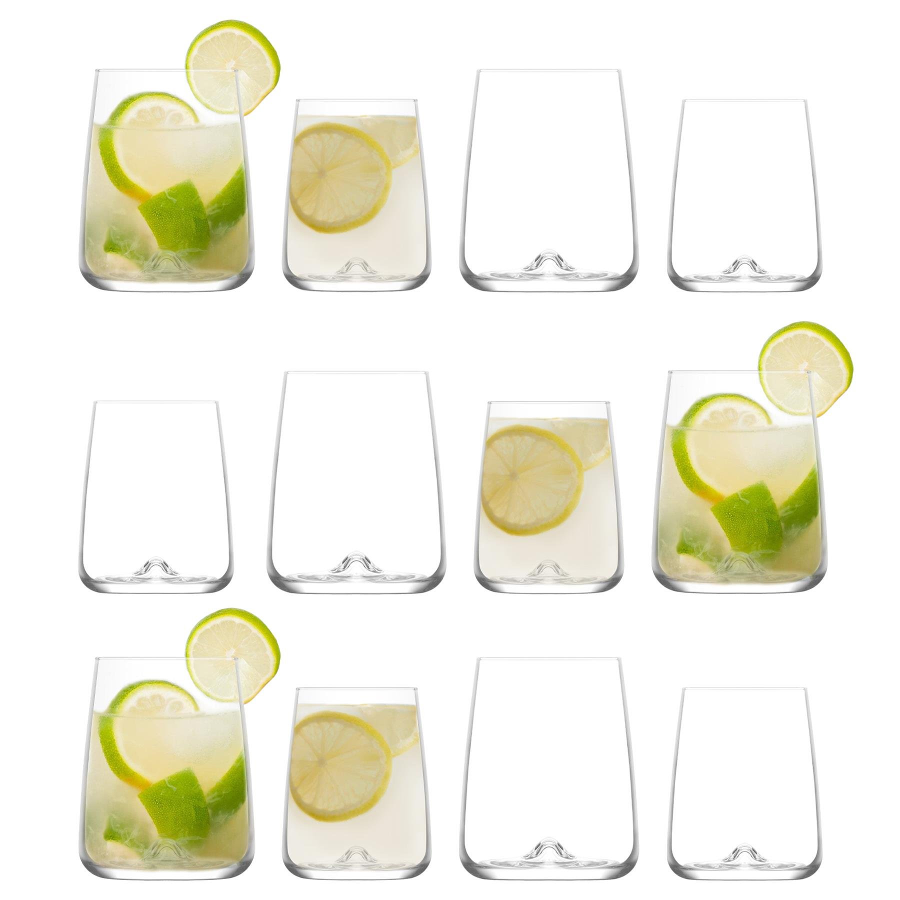 LAV 12pc Terra Glassware Set - Clear