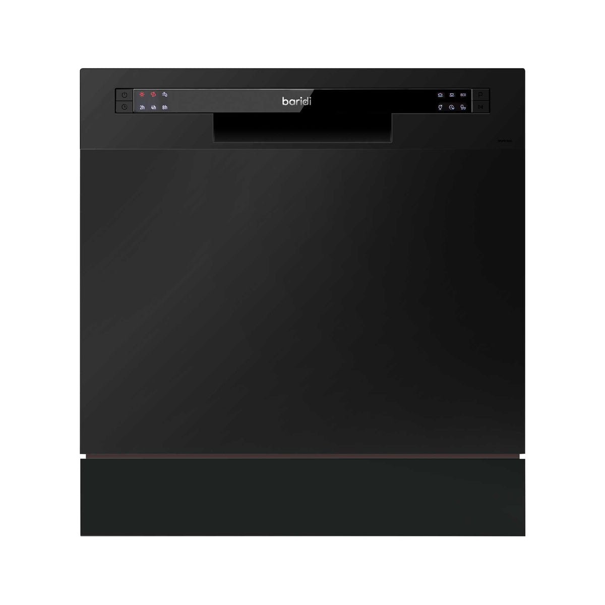 Baridi Table Top Dishwasher with 8 Place Settings & 6 Programmes - Black