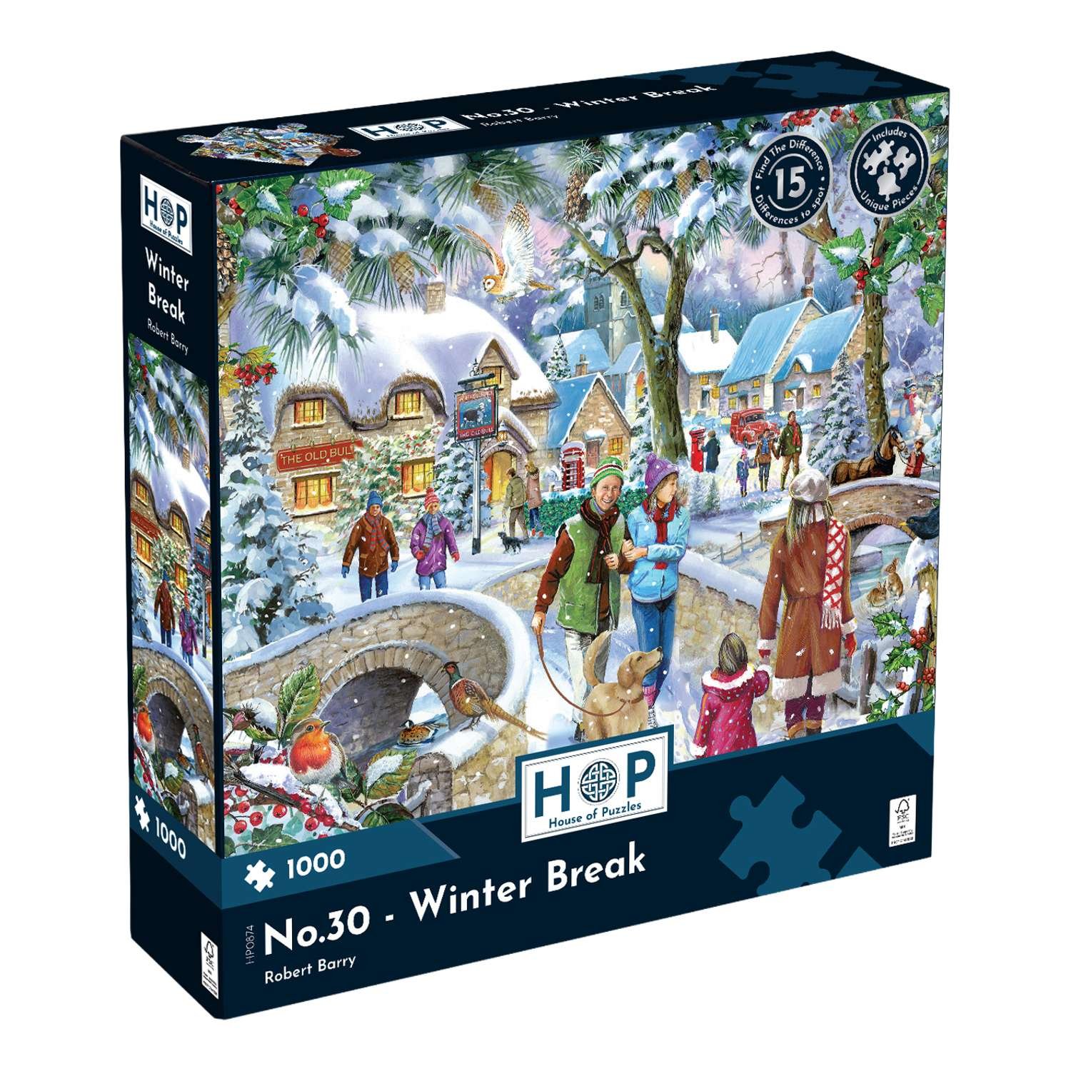The House of Puzzles No.30 Winter Break 1000 Piece Jigsaw Puzzle