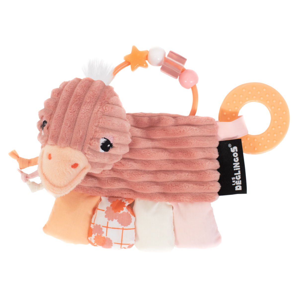 Les Deglingos Pomelos the Ostrich Sensory Toy Activity Rattle
