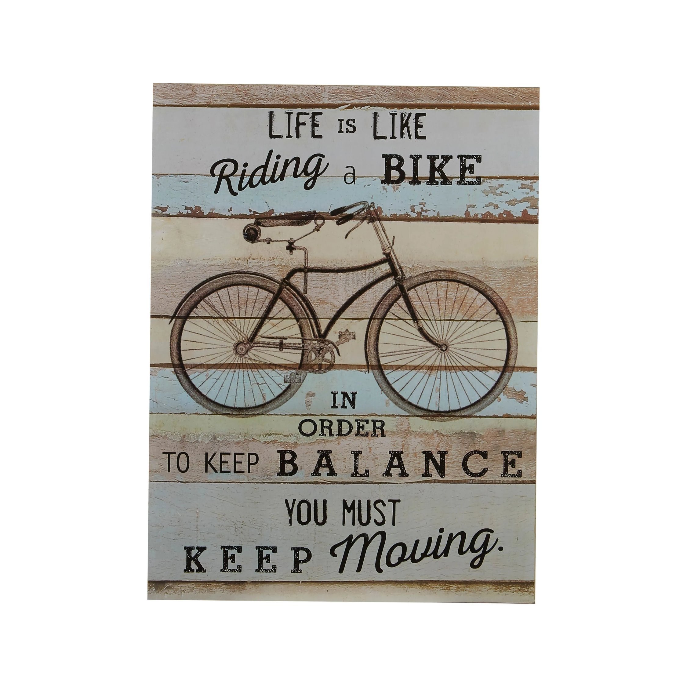 Orsina Madera Bike Wall Plaque