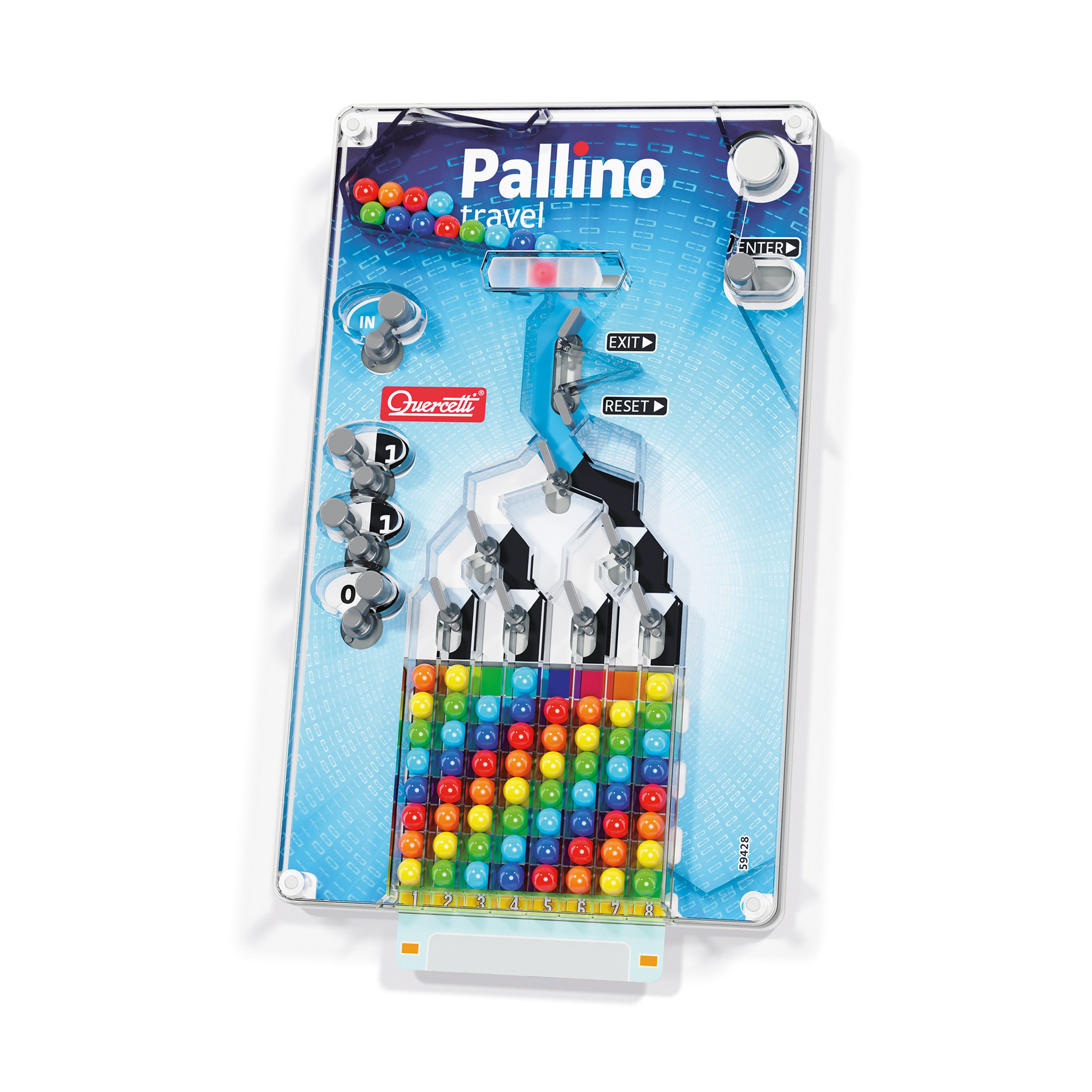 Quercetti Mini Travel Pallino Colour Match Game Childrens Toy - Age 4+