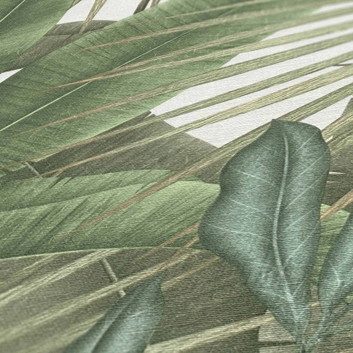AS Creation Exotic Jungle Heavyweight Vinyl Textured Wallpaper - Green