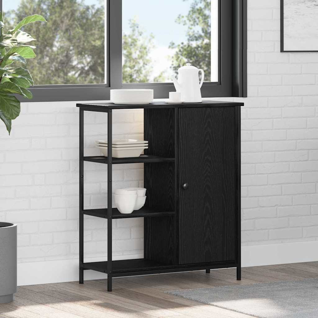 Walplus Sideboard - Black Oak - 70 x 30 x 80 cm