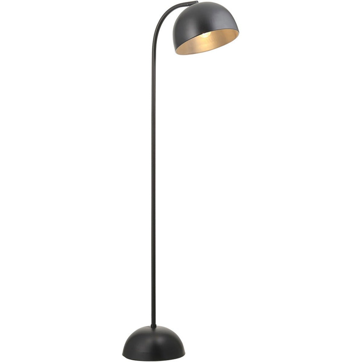 Loops Direct 163cm Steel Floor Lamp LED - Matt Black
