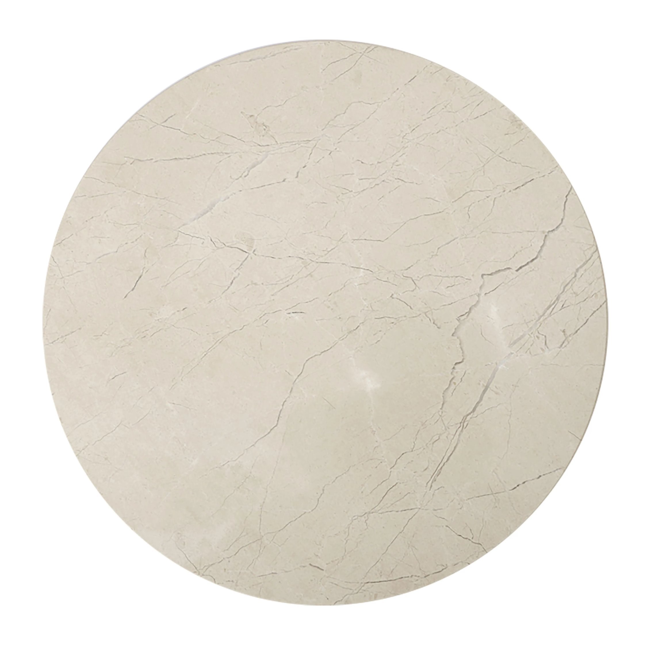 Orsina Himaya Champagne Marble Lazy Susan - Cream