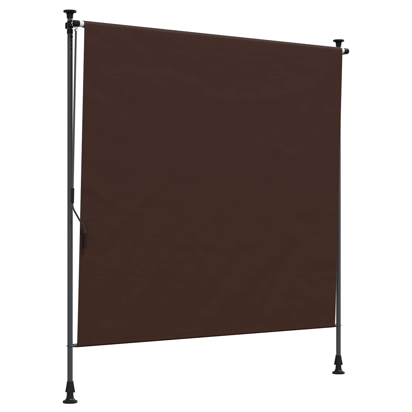 Walplus Polyester Outdoor Roller Blind - Brown - 200 x 270 cm