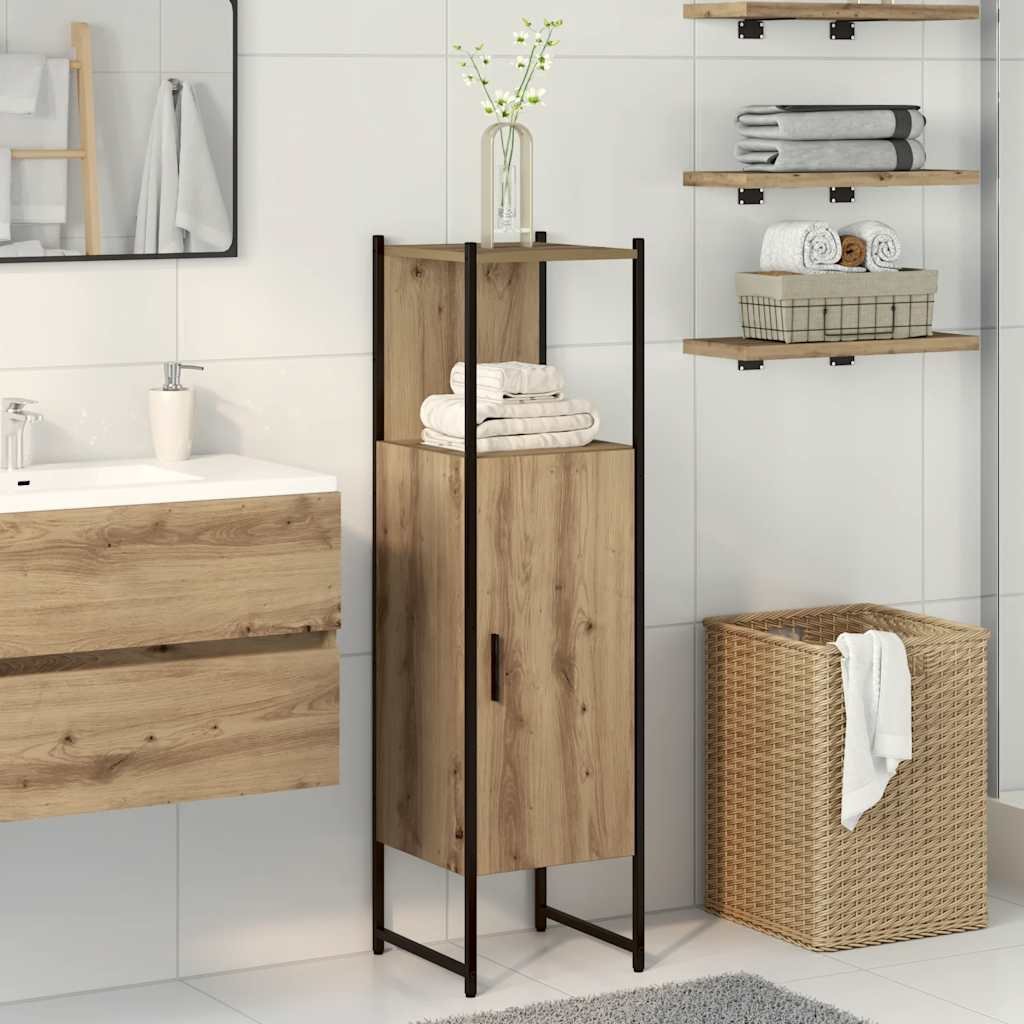 Walplus Engineered Wood Bathroom Cabinet - Artisan Oak - 33 x 33 x 120.5 cm
