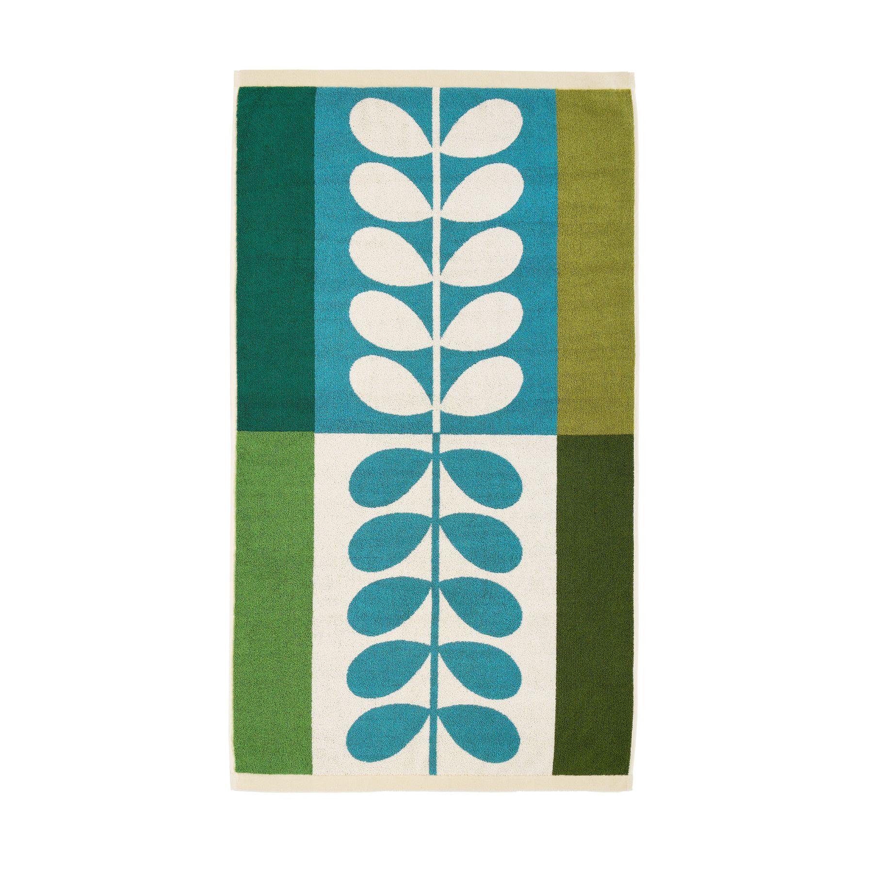 Orla Kiely Stem Check Bath Towel 70 x 125cm - Willow