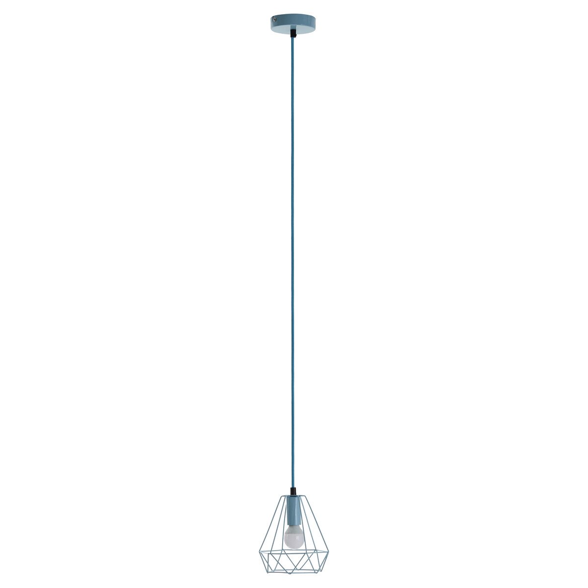 Orsina Beli Metal Wire Pendant Light - Blue